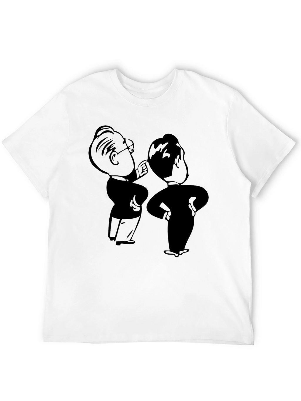 Retro Cartoon Graphic Black T-Shirt