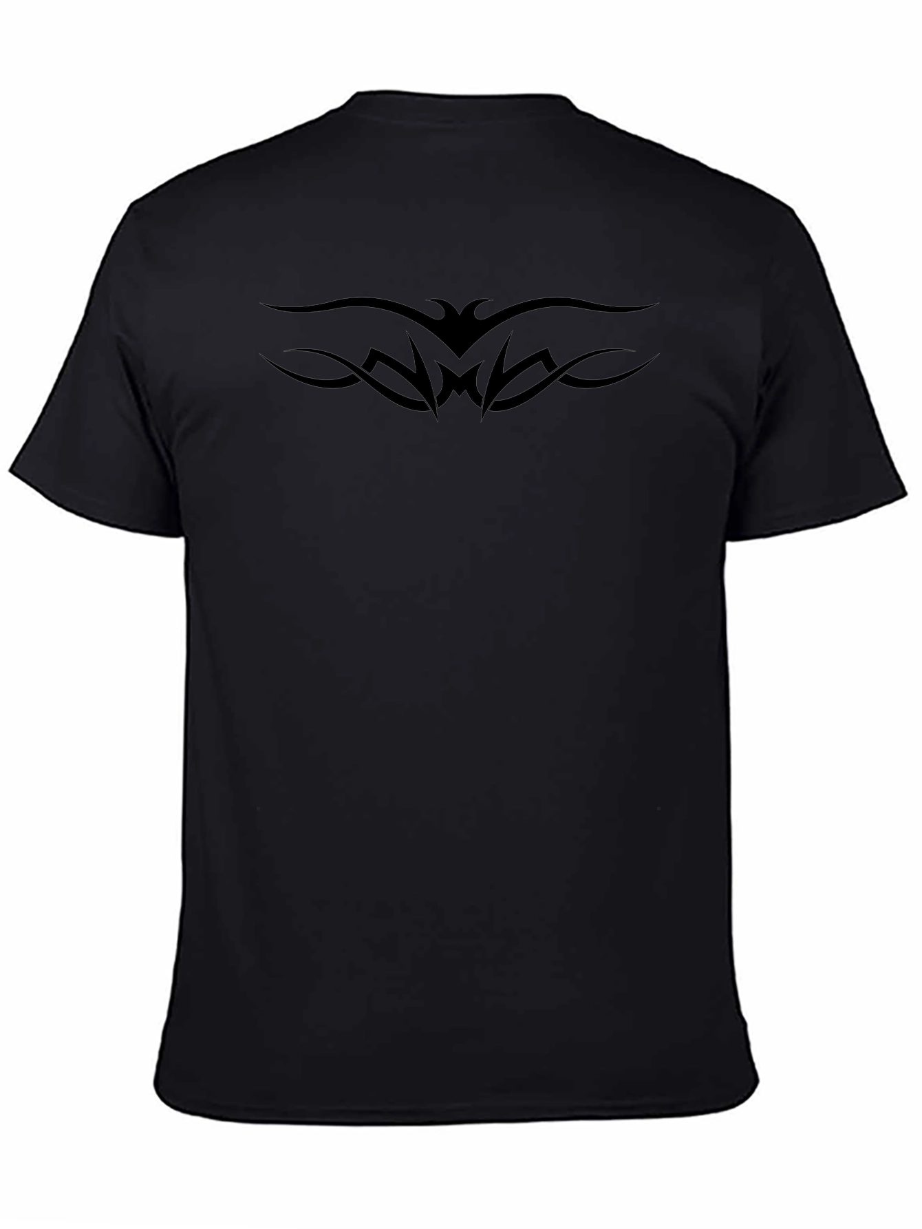 Tribal Tattoo Design Black T-Shirt for Men