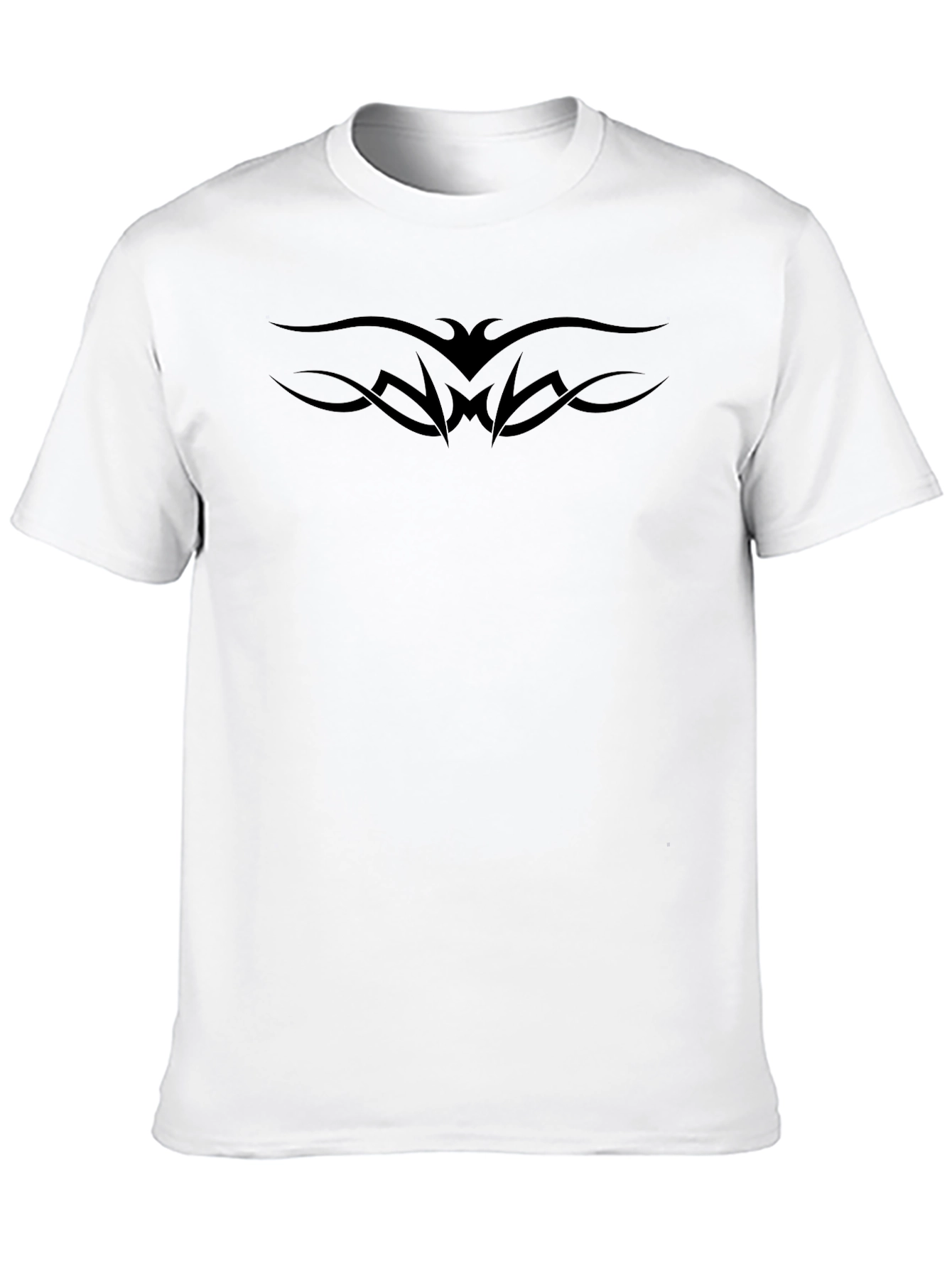 Tribal Tattoo Design Black T-Shirt for Men