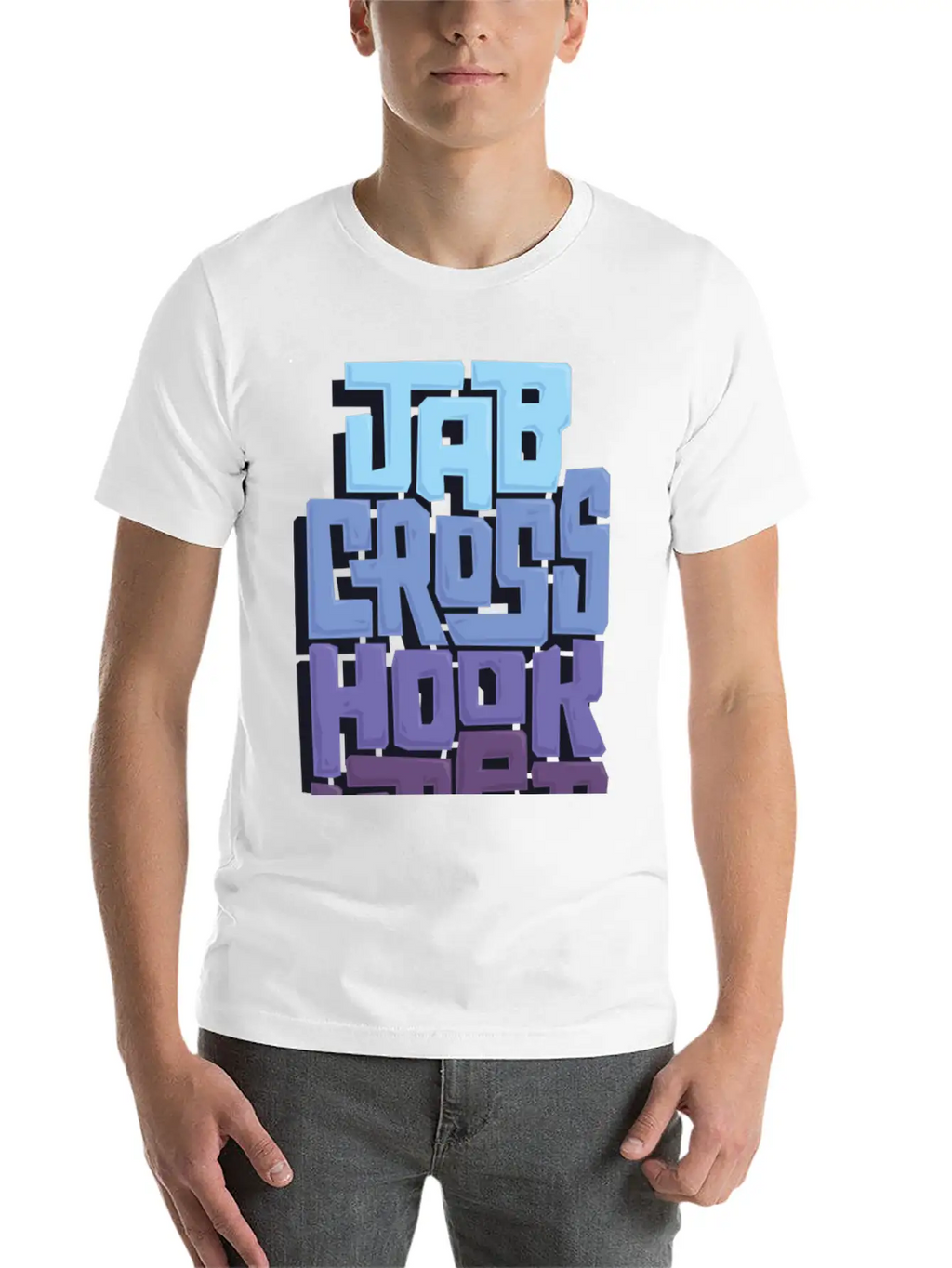 Jab Cross Hook Upper Music Breathable Soft Cotton T-Shirt – Timeless Casual Look