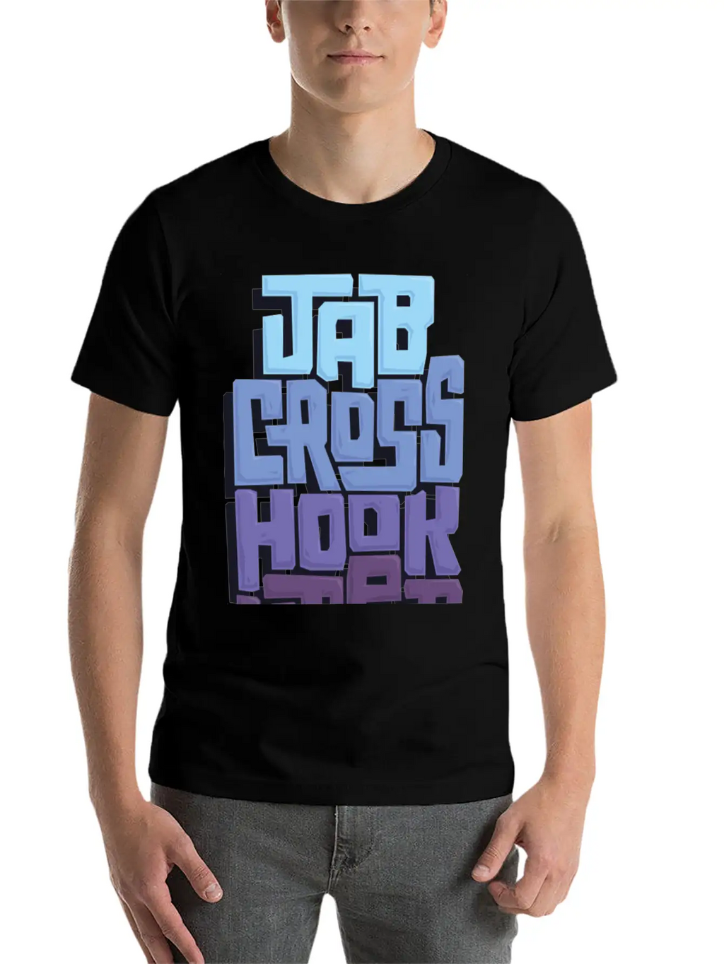 Jab Cross Hook Upper Music Breathable Soft Cotton T-Shirt – Timeless Casual Look