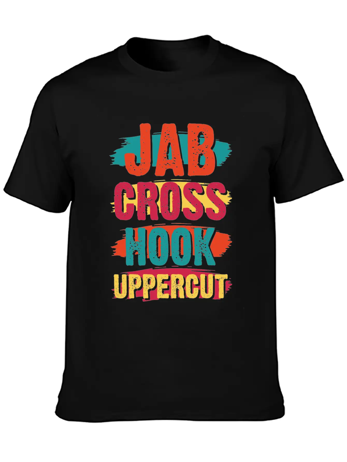 Jab Cross Hook Uppercut Unisex Short Sleeve Soft Cotton T-Shirt – Casual Everyday Wear