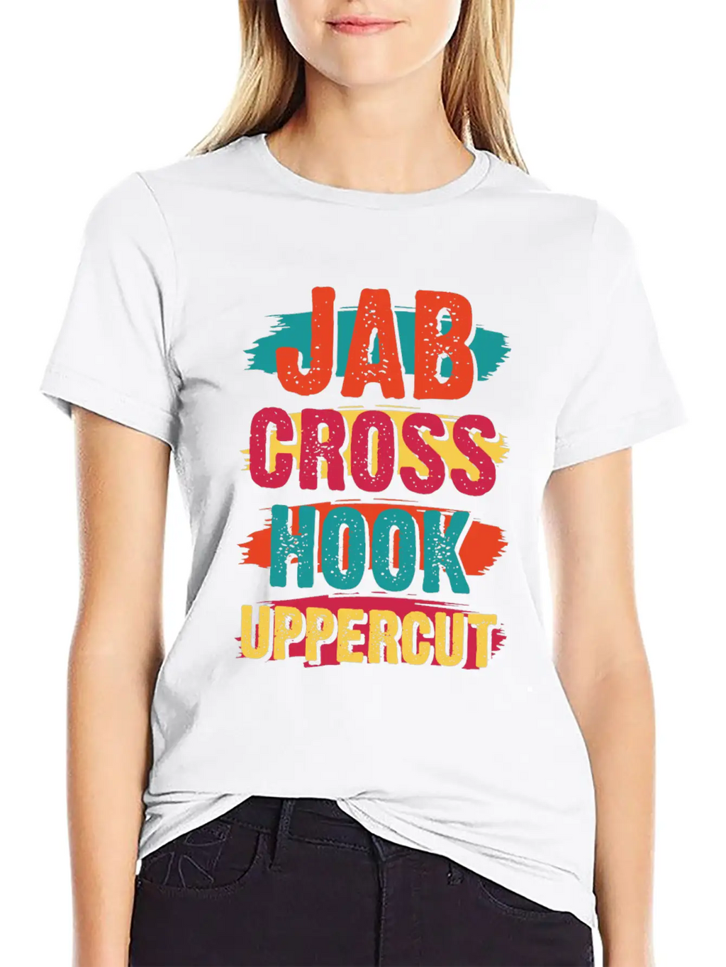 Jab Cross Hook Uppercut Unisex Short Sleeve Soft Cotton T-Shirt – Casual Everyday Wear