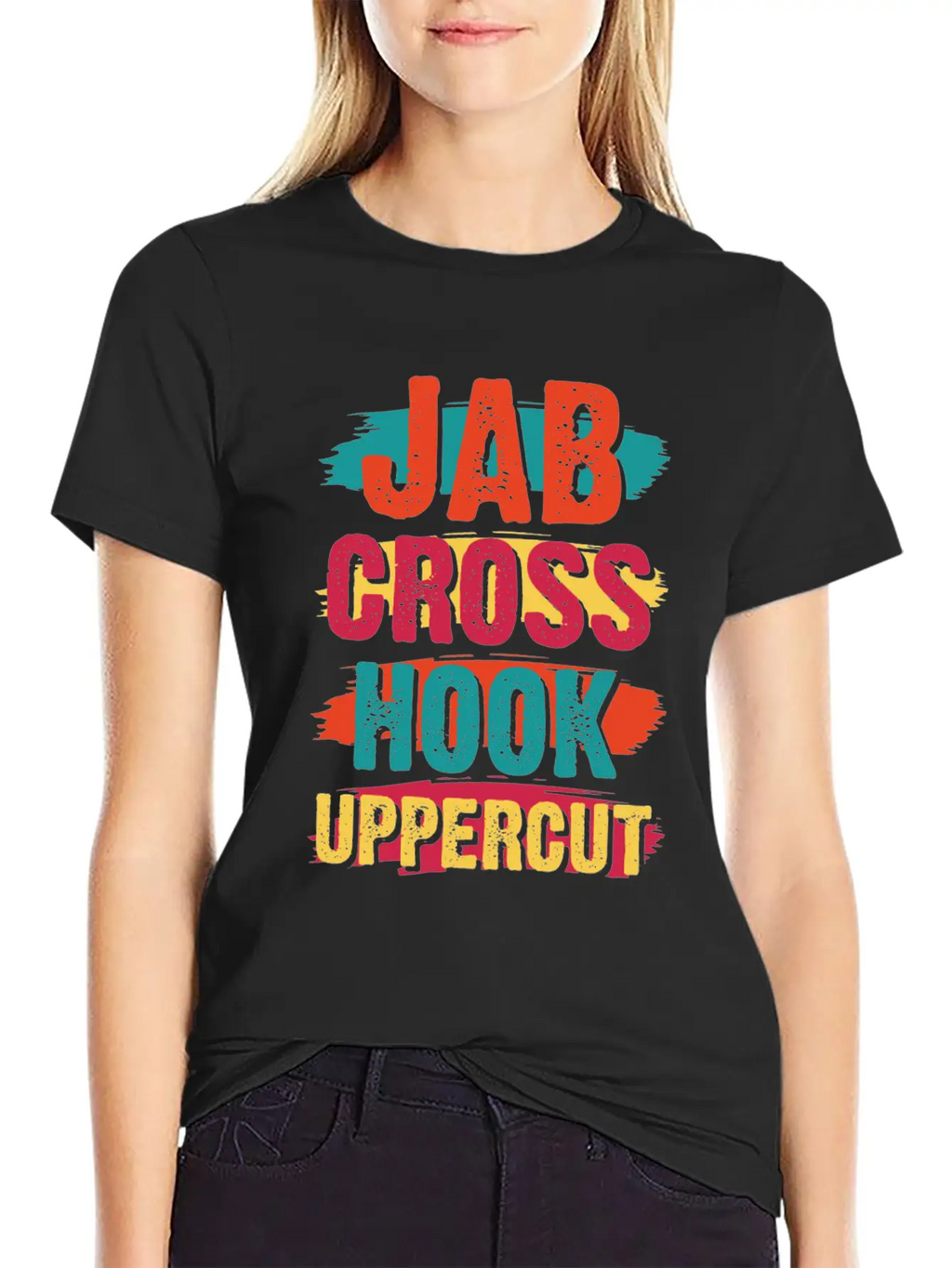 Jab Cross Hook Uppercut Unisex Short Sleeve Soft Cotton T-Shirt – Casual Everyday Wear