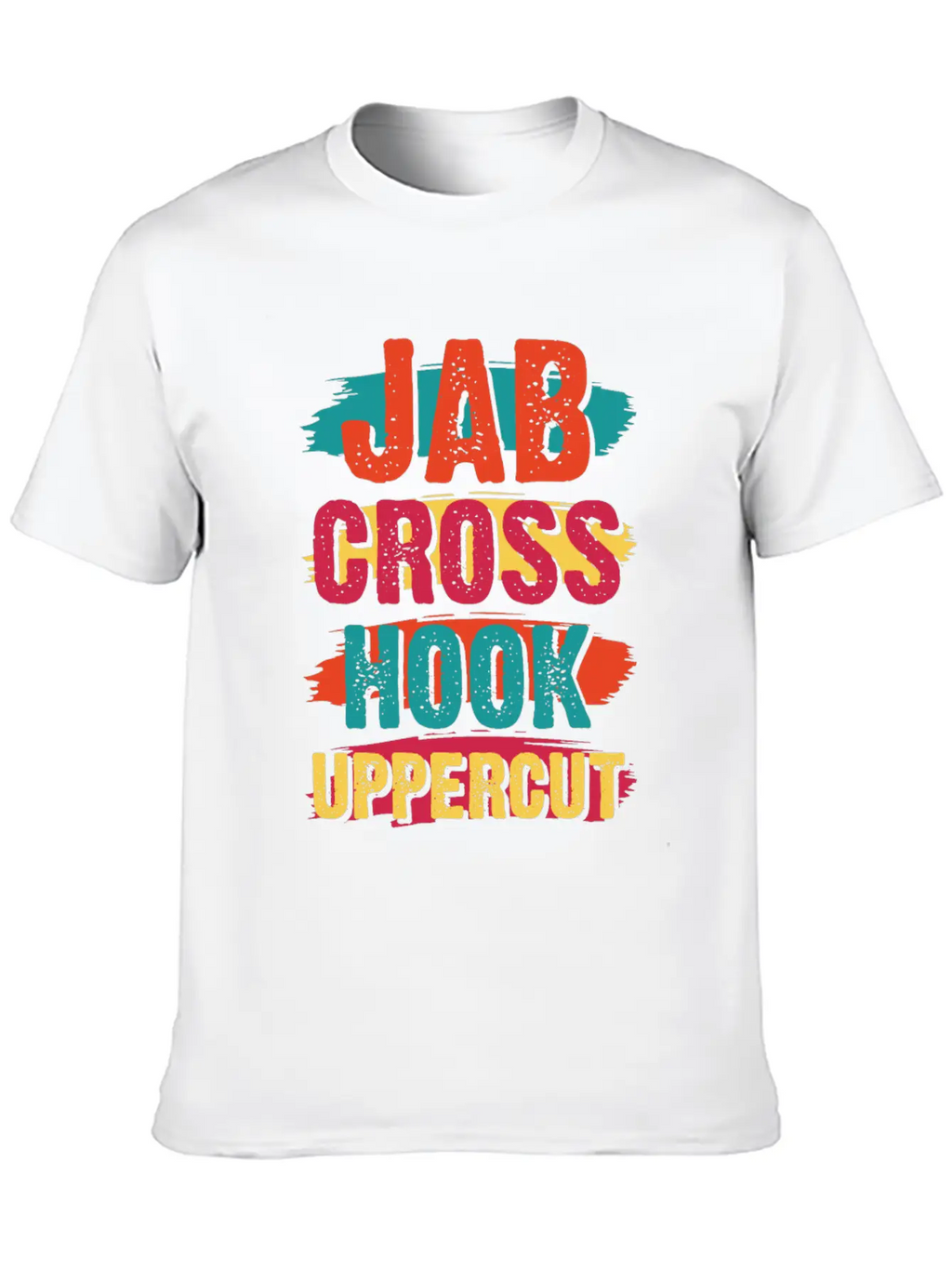 Jab Cross Hook Uppercut Unisex Short Sleeve Soft Cotton T-Shirt – Casual Everyday Wear
