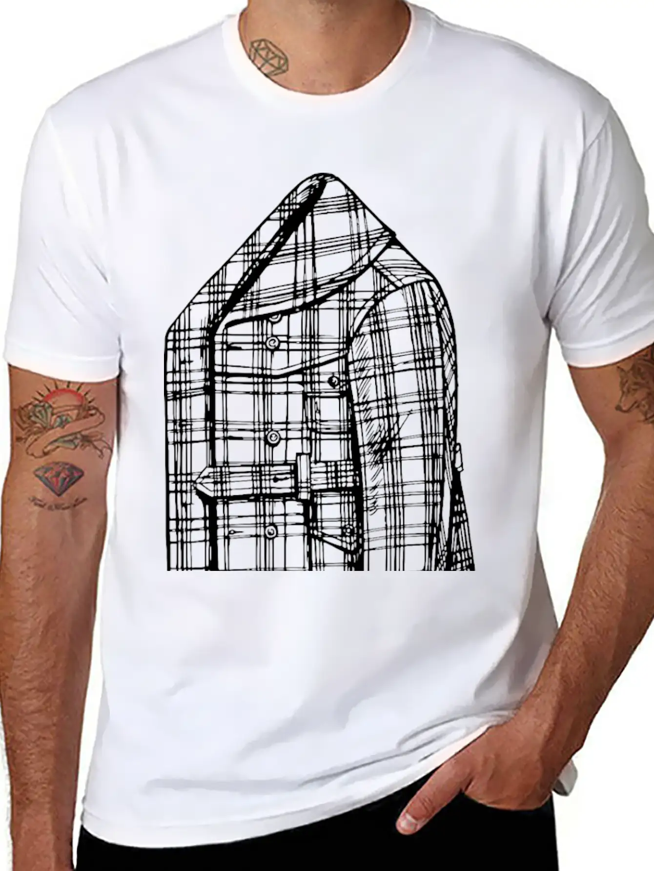 Jacket Stylish Everyday T-Shirt – Unisex Basic Cotton Tee