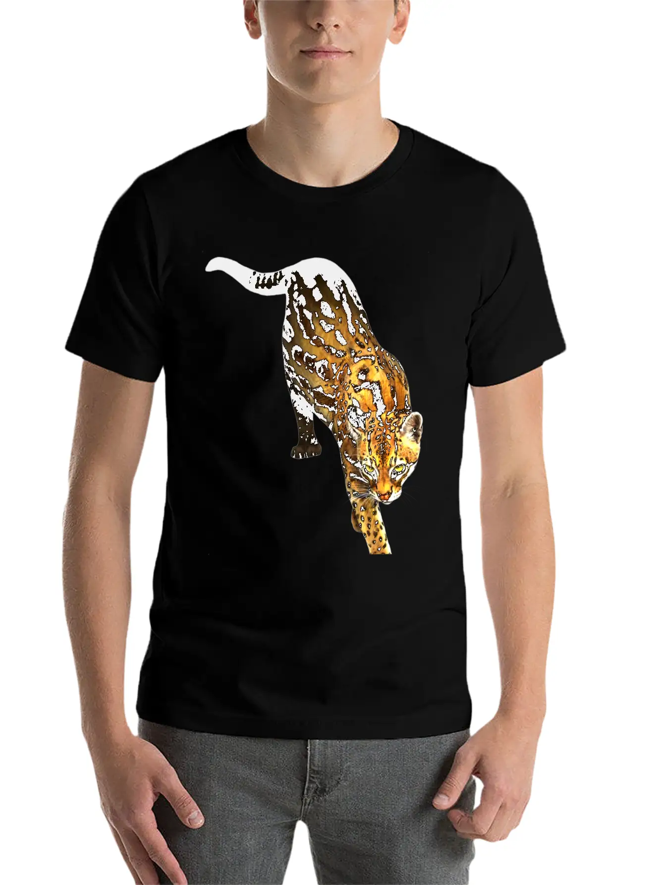 Jaguar Breathable Soft Cotton T-Shirt – Timeless Casual Look