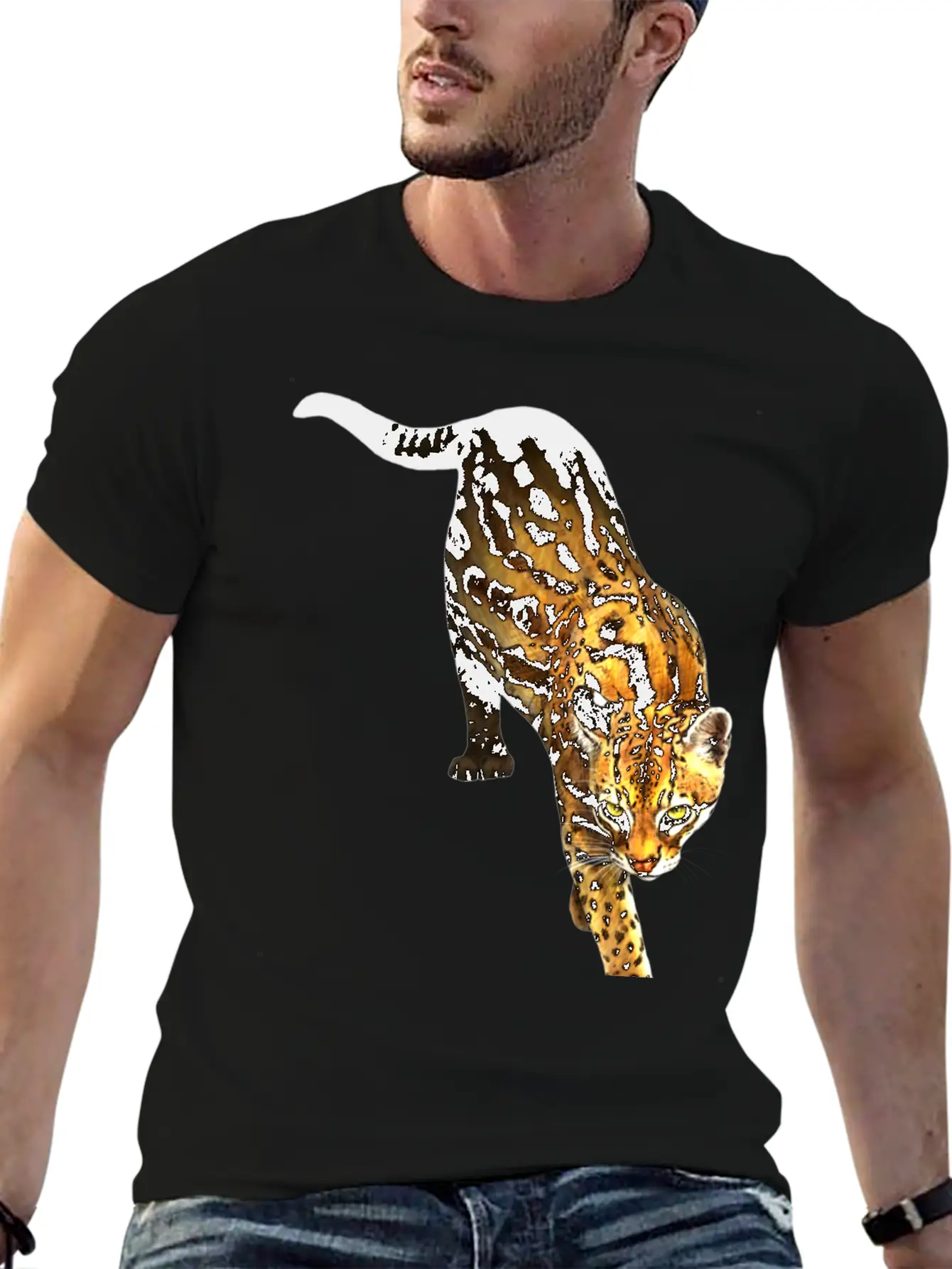Jaguar Breathable Soft Cotton T-Shirt – Timeless Casual Look