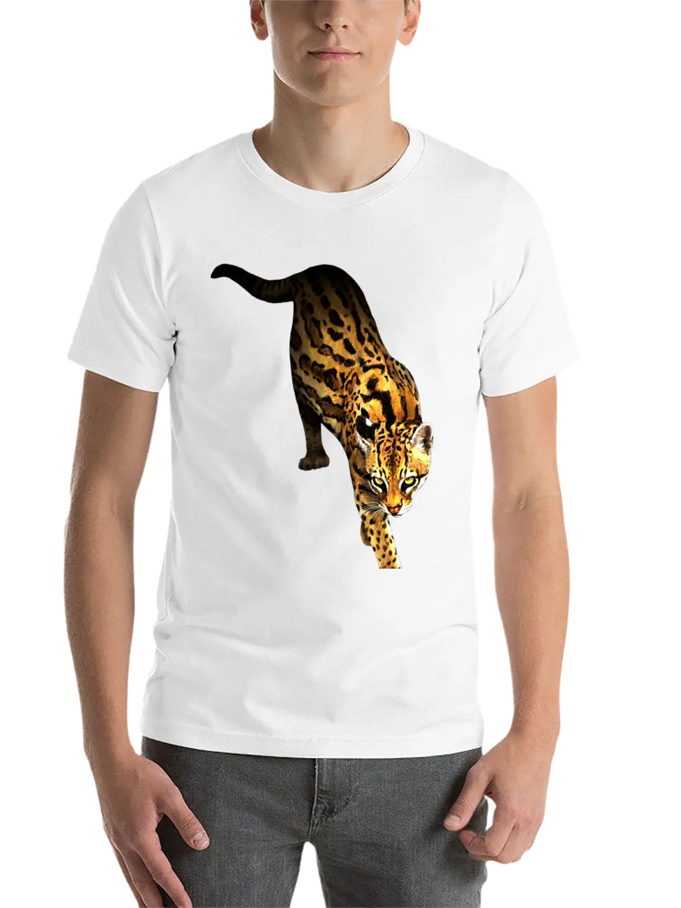Jaguar Breathable Soft Cotton T-Shirt – Timeless Casual Look