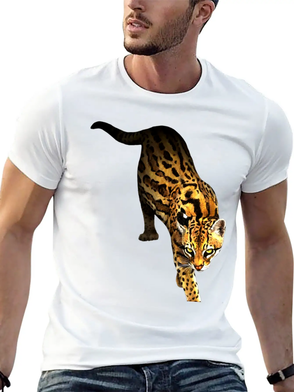 Jaguar Breathable Soft Cotton T-Shirt – Timeless Casual Look