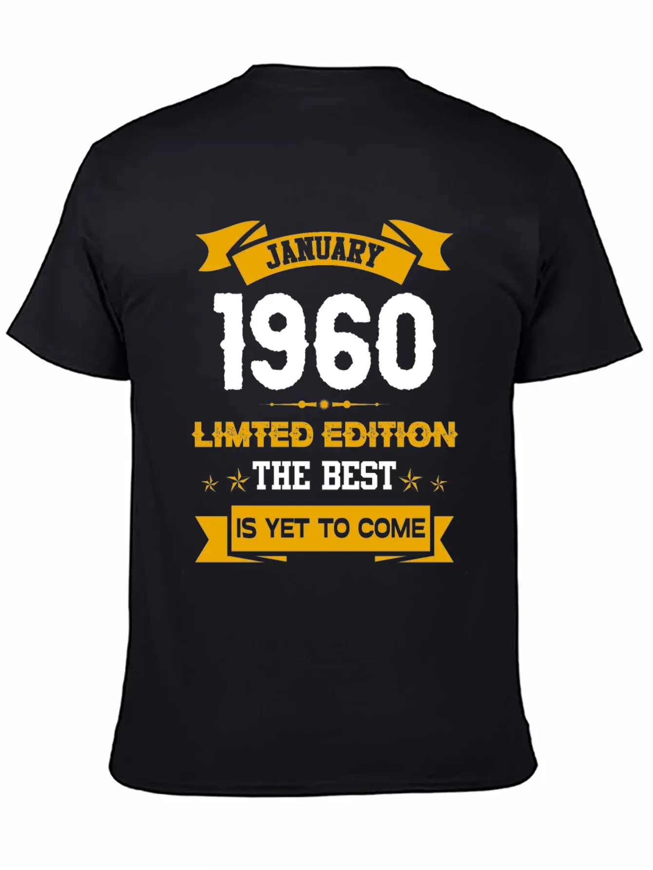 January 1960 Birthday Surprise Unisex Casual T-Shirt – Clean Design For Daily Comfort