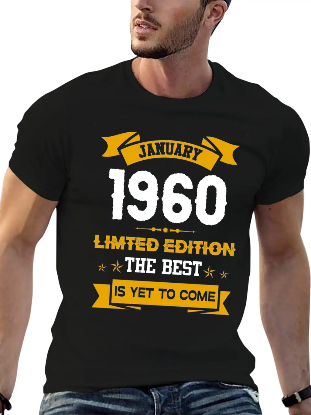 January 1960 Birthday Surprise Unisex Casual T-Shirt – Clean Design For Daily Comfort