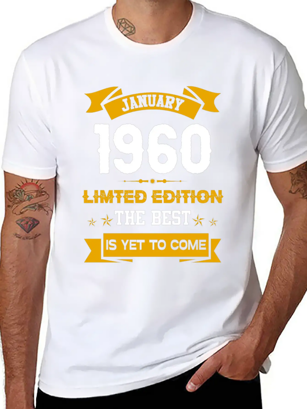January 1960 Birthday Surprise Unisex Casual T-Shirt – Clean Design For Daily Comfort