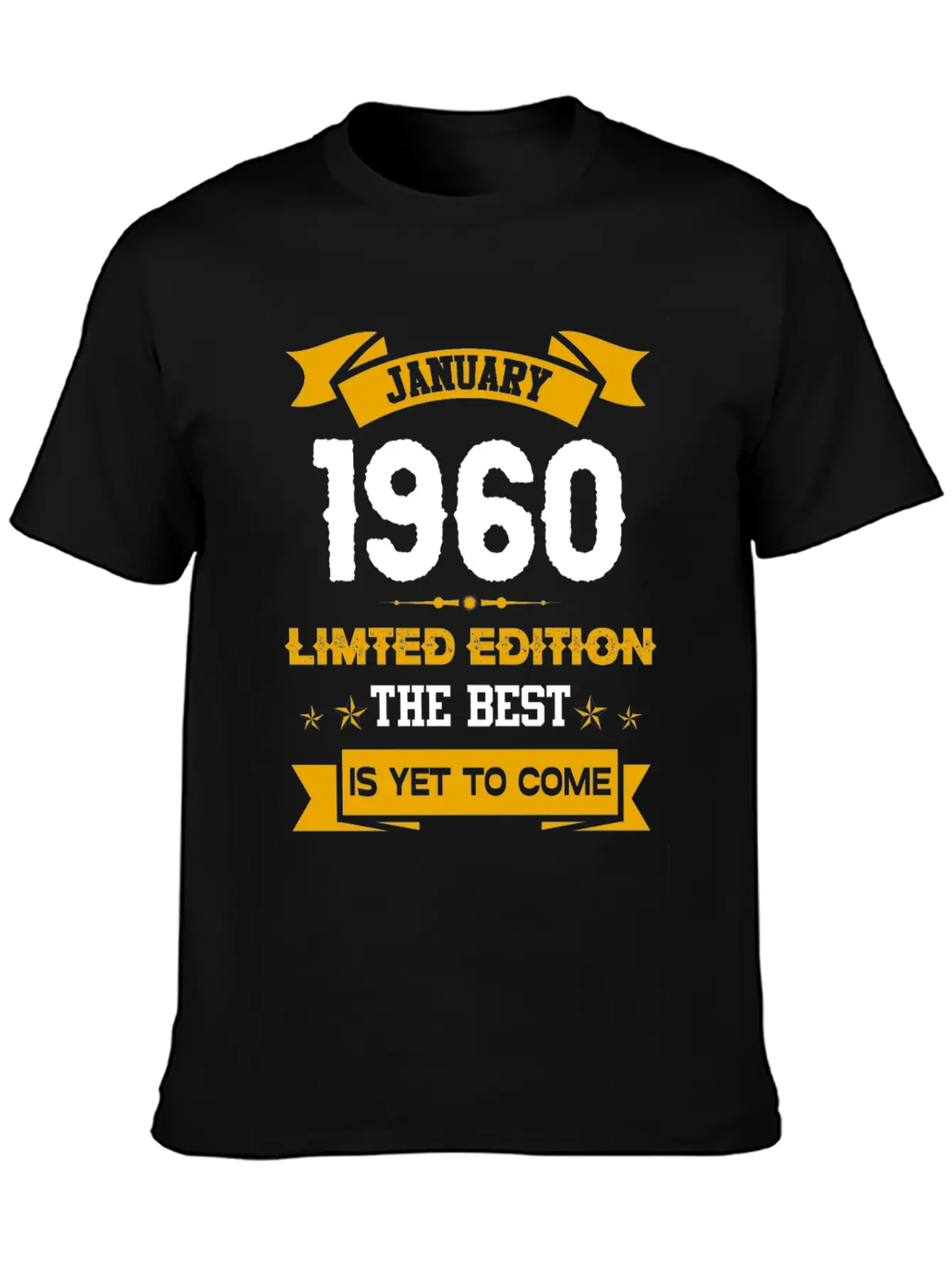January 1960 Birthday Surprise Unisex Casual T-Shirt – Clean Design For Daily Comfort