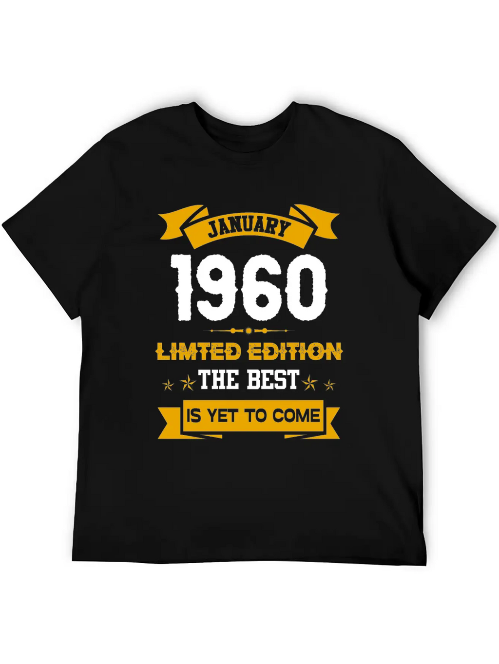 January 1960 Birthday Surprise Unisex Casual T-Shirt – Clean Design For Daily Comfort