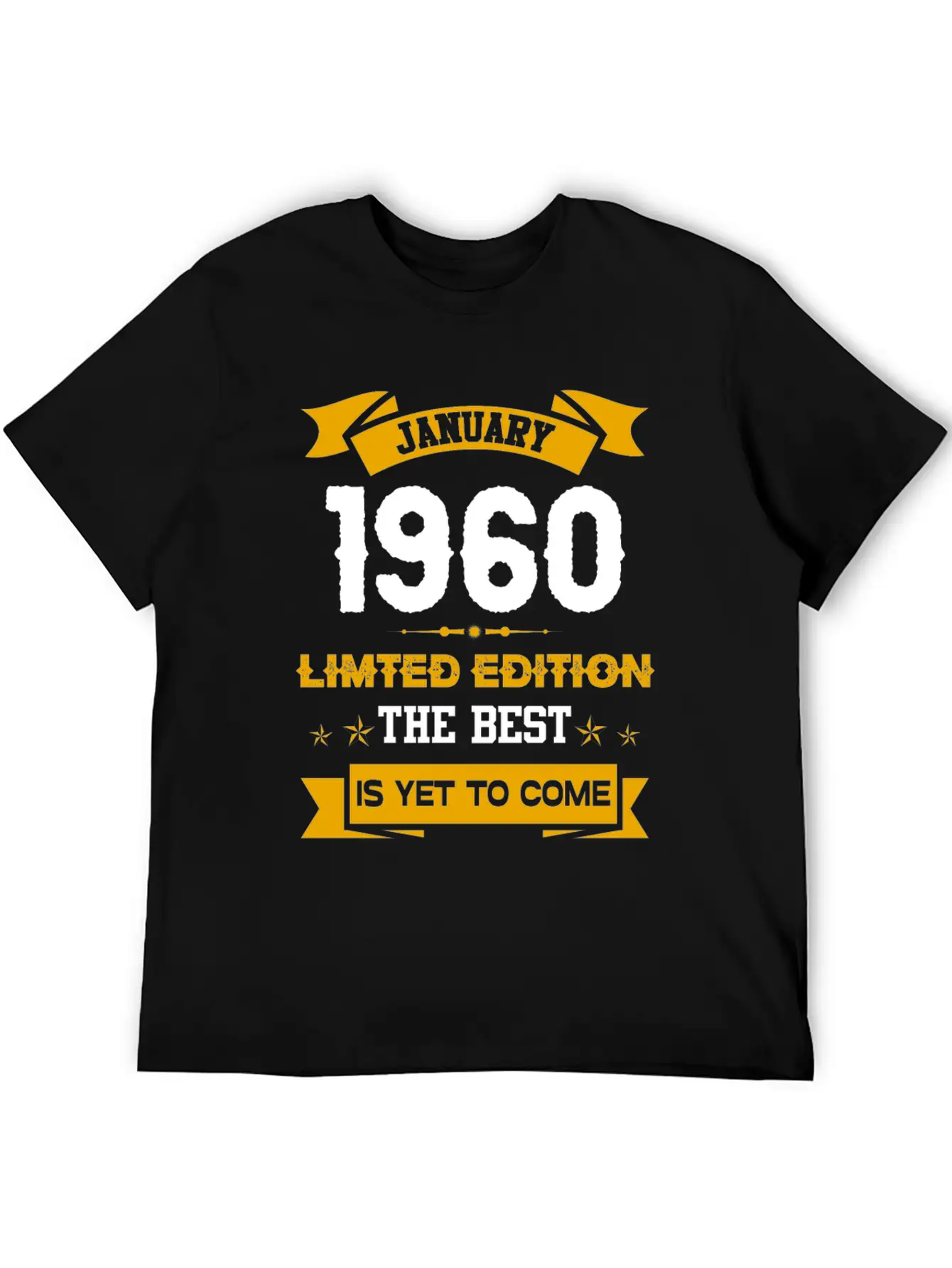 January 1960 Birthday Surprise Unisex Casual T-Shirt – Clean Design For Daily Comfort