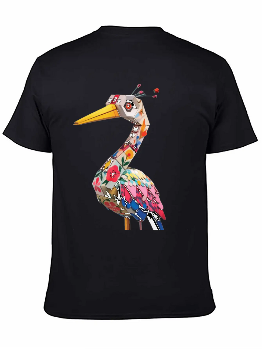 Japan Crane Pirate Buzzy Dice Streetwear Unisex Short Sleeve Soft Cotton T-Shirt – Casual Everyday Wear