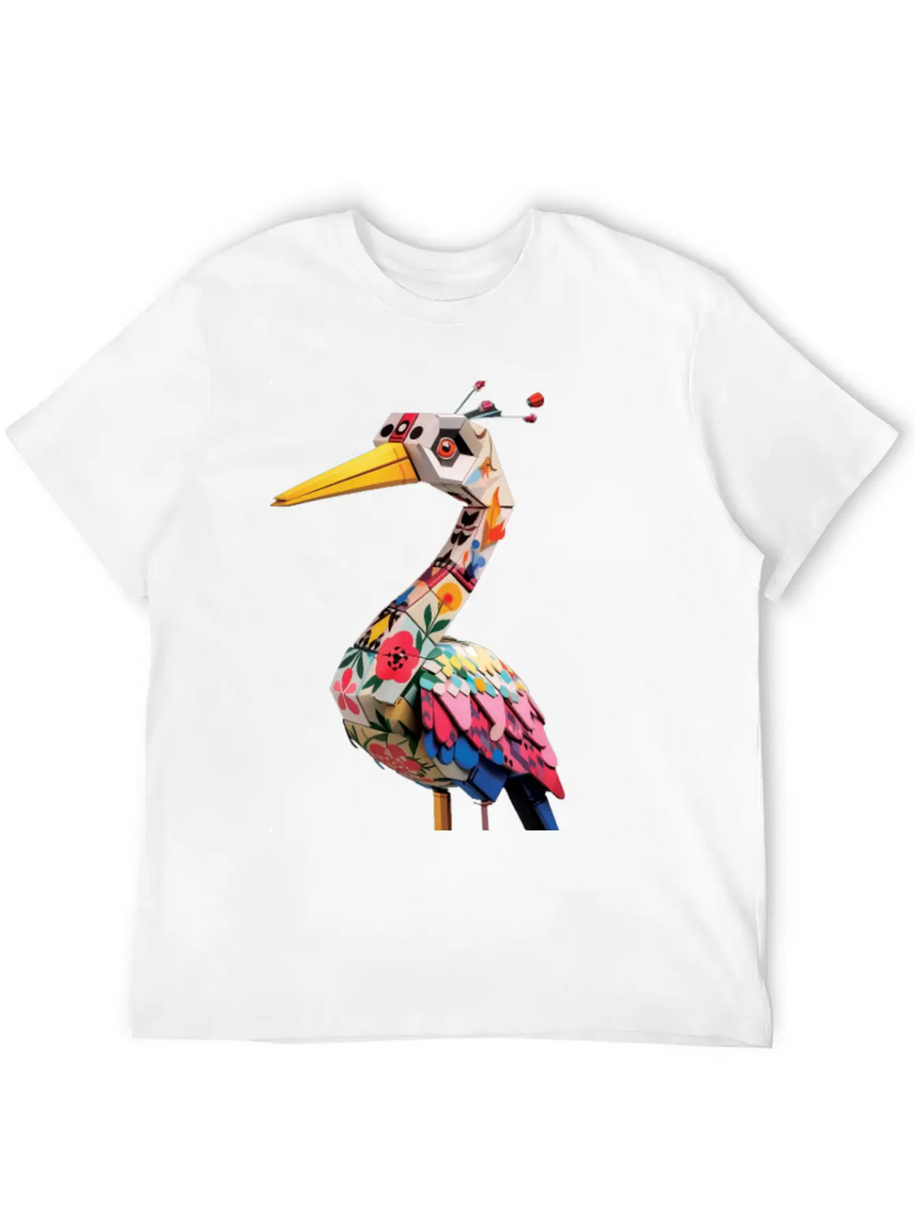Japan Crane Pirate Buzzy Dice Streetwear Unisex Short Sleeve Soft Cotton T-Shirt – Casual Everyday Wear