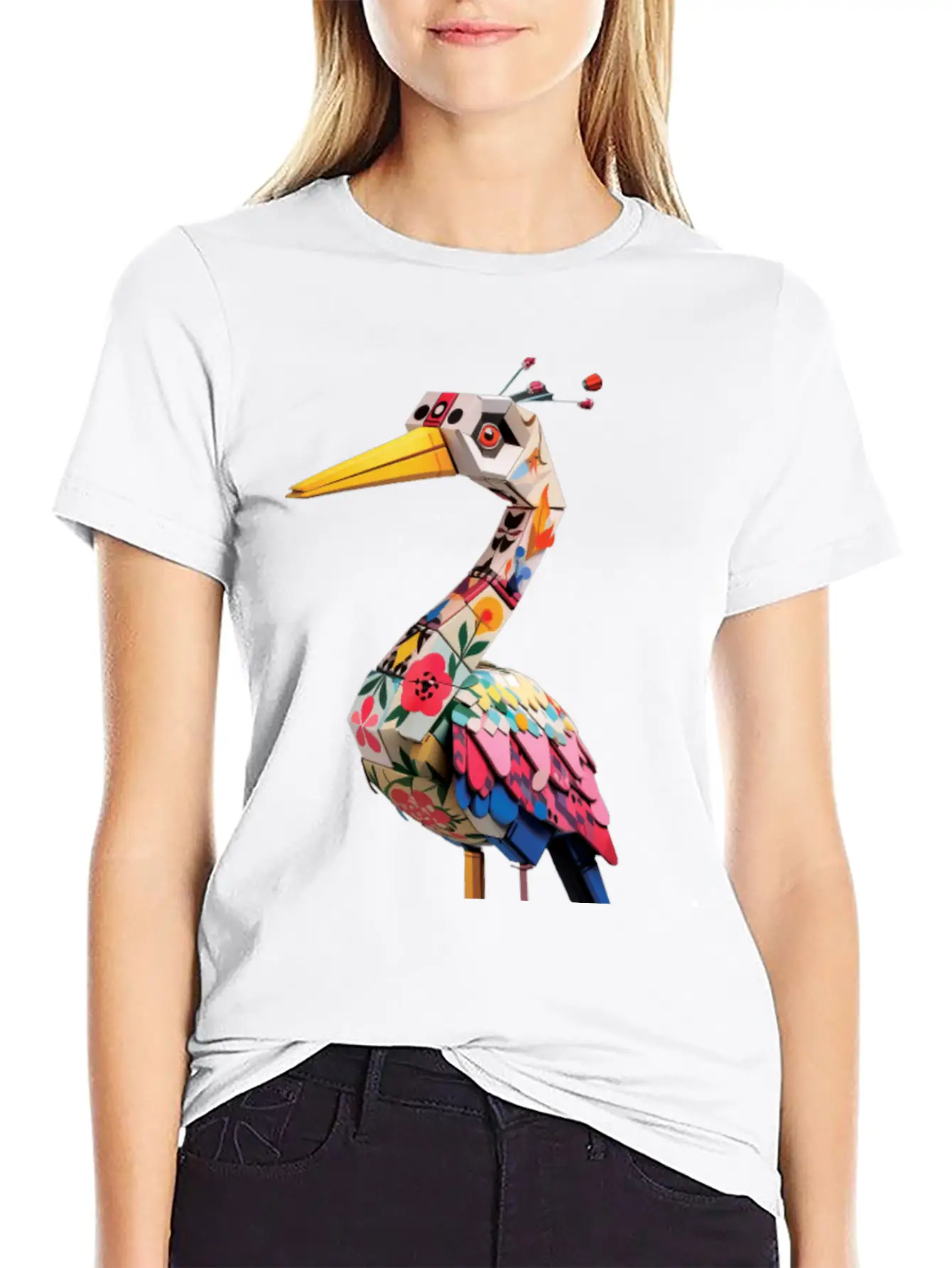 Japan Crane Pirate Buzzy Dice Streetwear Unisex Short Sleeve Soft Cotton T-Shirt – Casual Everyday Wear