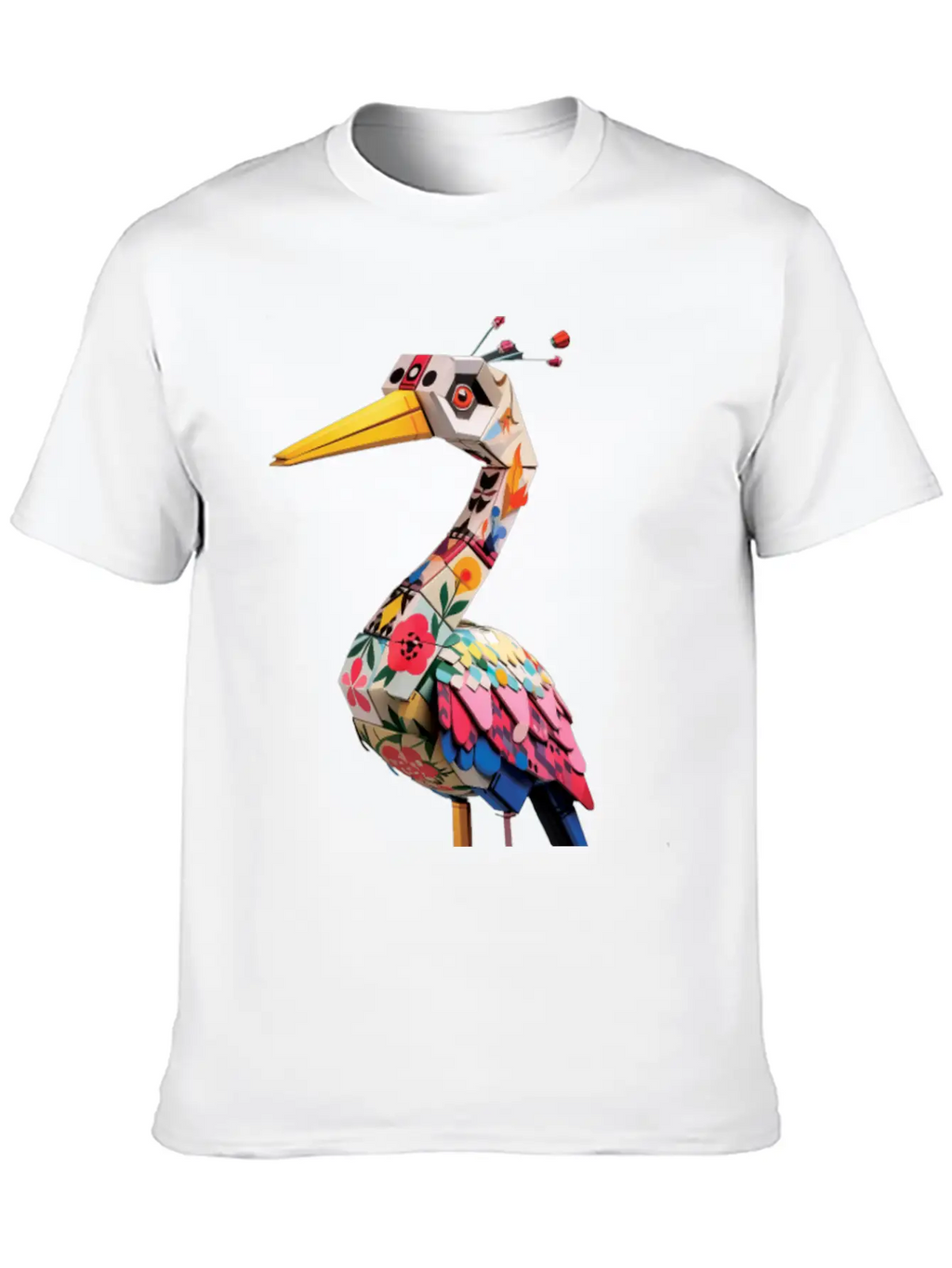Japan Crane Pirate Buzzy Dice Streetwear Unisex Short Sleeve Soft Cotton T-Shirt – Casual Everyday Wear