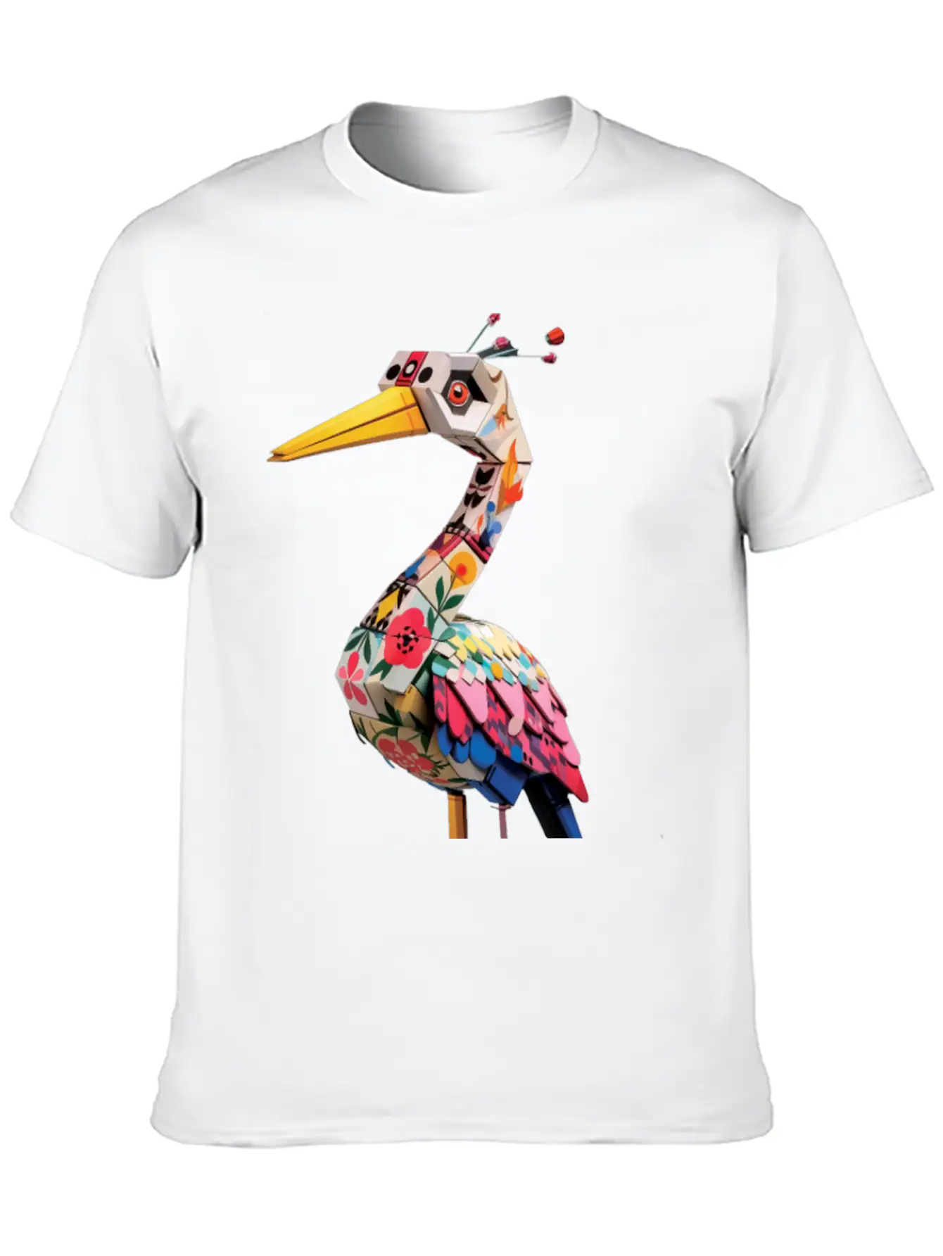 Japan Crane Pirate Buzzy Dice Streetwear Unisex Short Sleeve Soft Cotton T-Shirt – Casual Everyday Wear