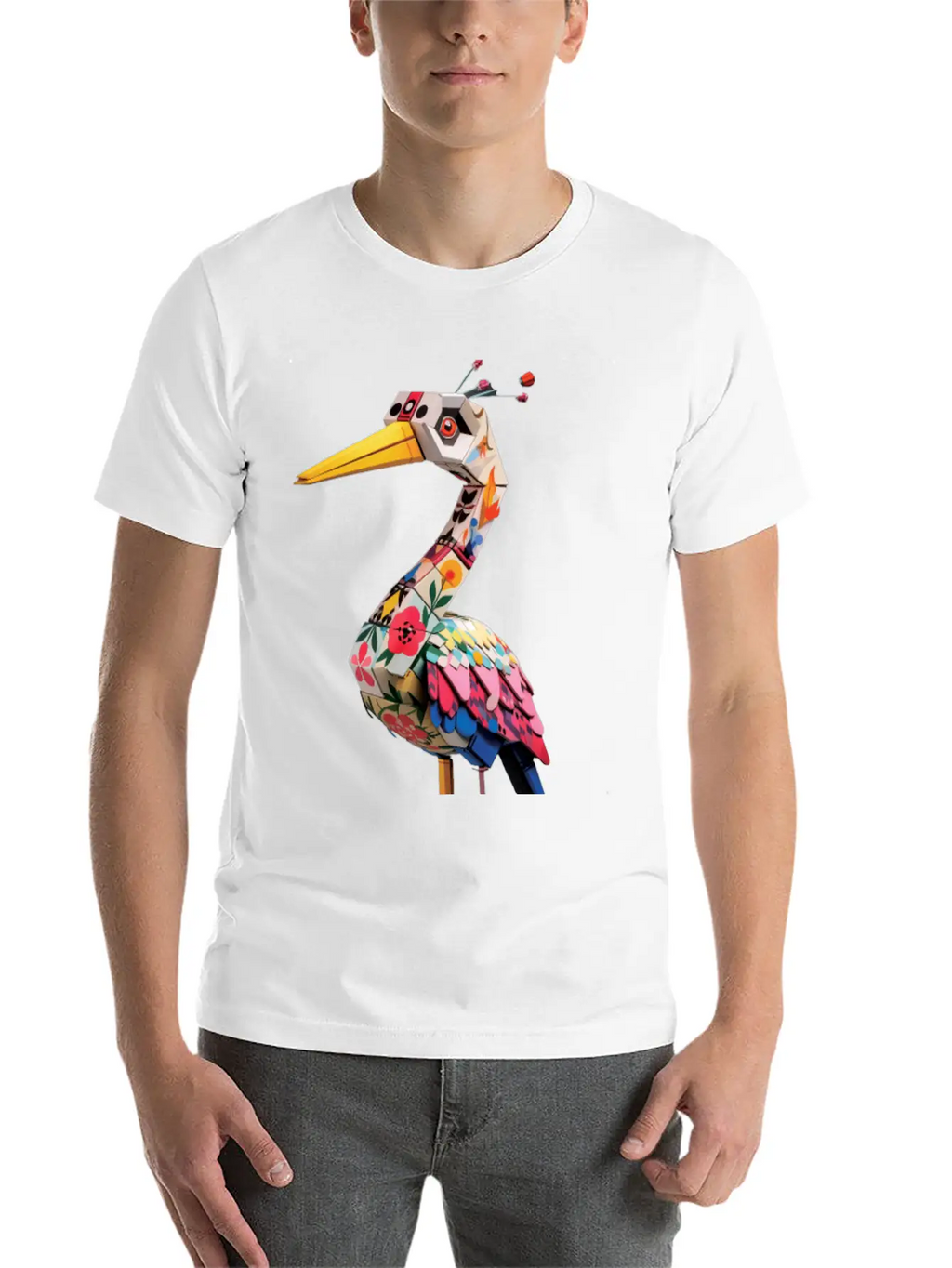 Japan Crane Pirate Buzzy Dice Streetwear Unisex Short Sleeve Soft Cotton T-Shirt – Casual Everyday Wear