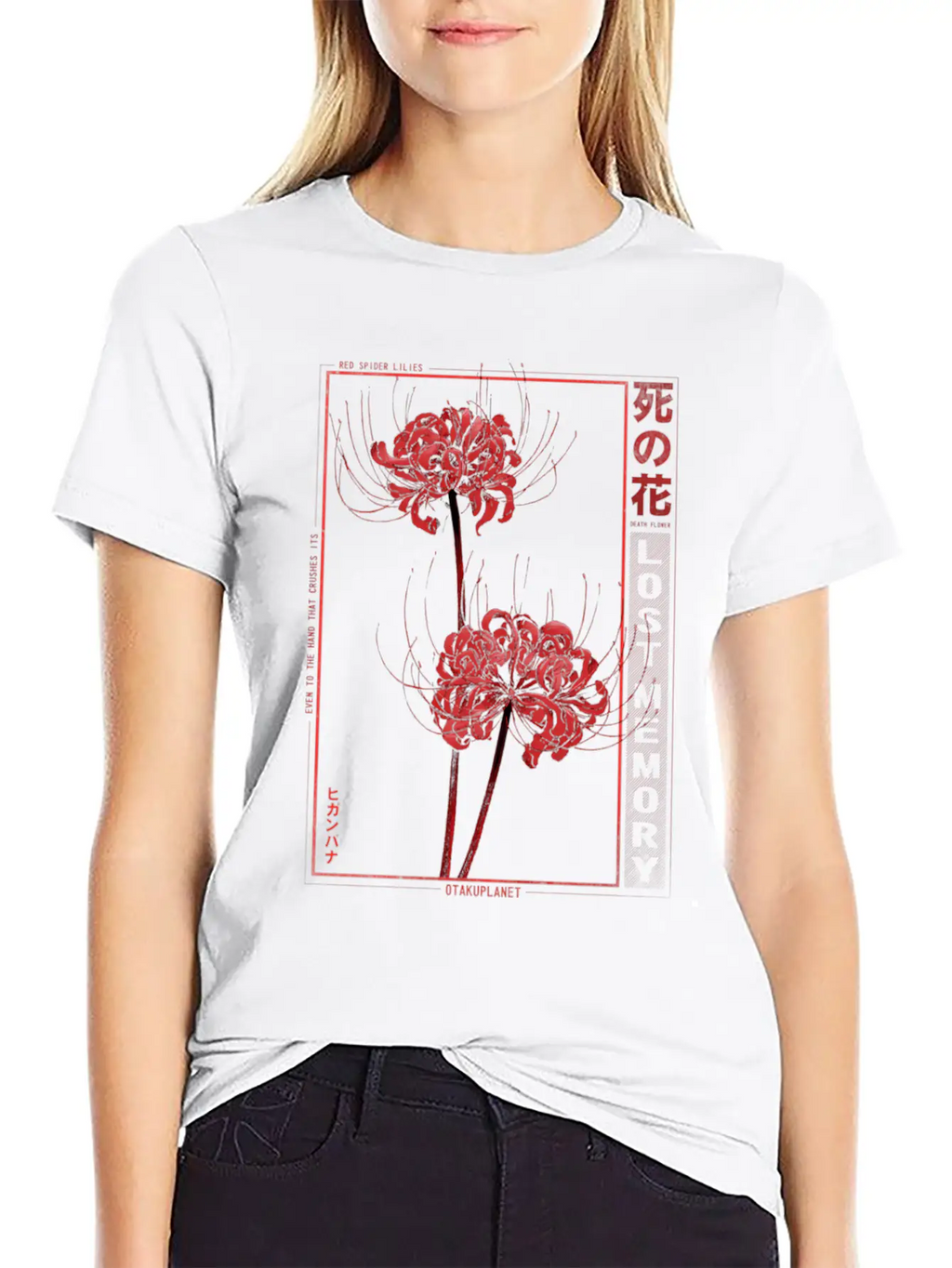 Japanese Der Lily Soft Grunge Anime Aesthetic Flow Unisex Casual T-Shirt – Clean Design For Daily Comfort
