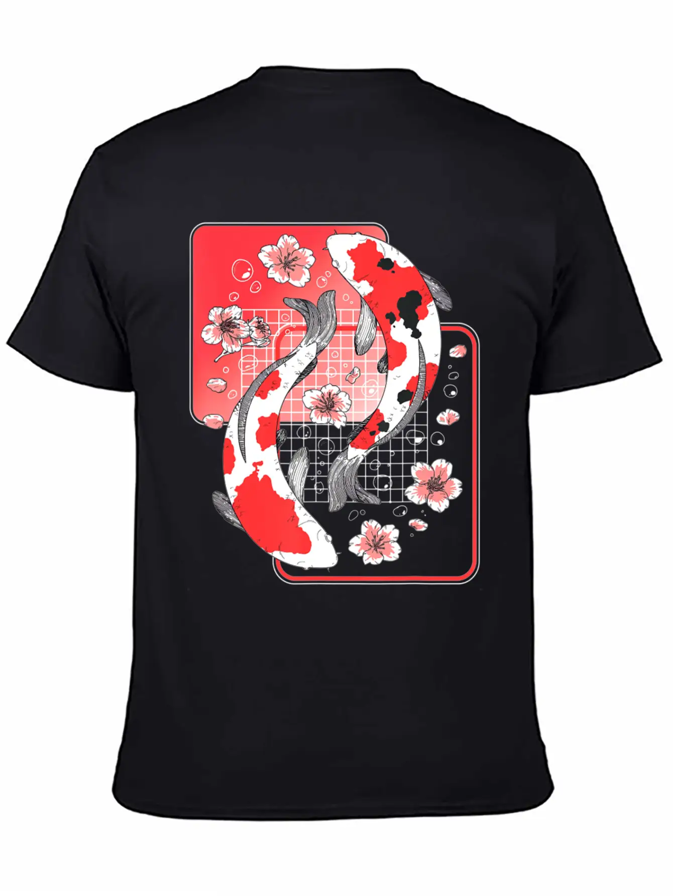 Japanese Koi Carp Fish Aesthetic Cherry Blossom Ni Unisex Casual T-Shirt – Clean Design For Daily Comfort
