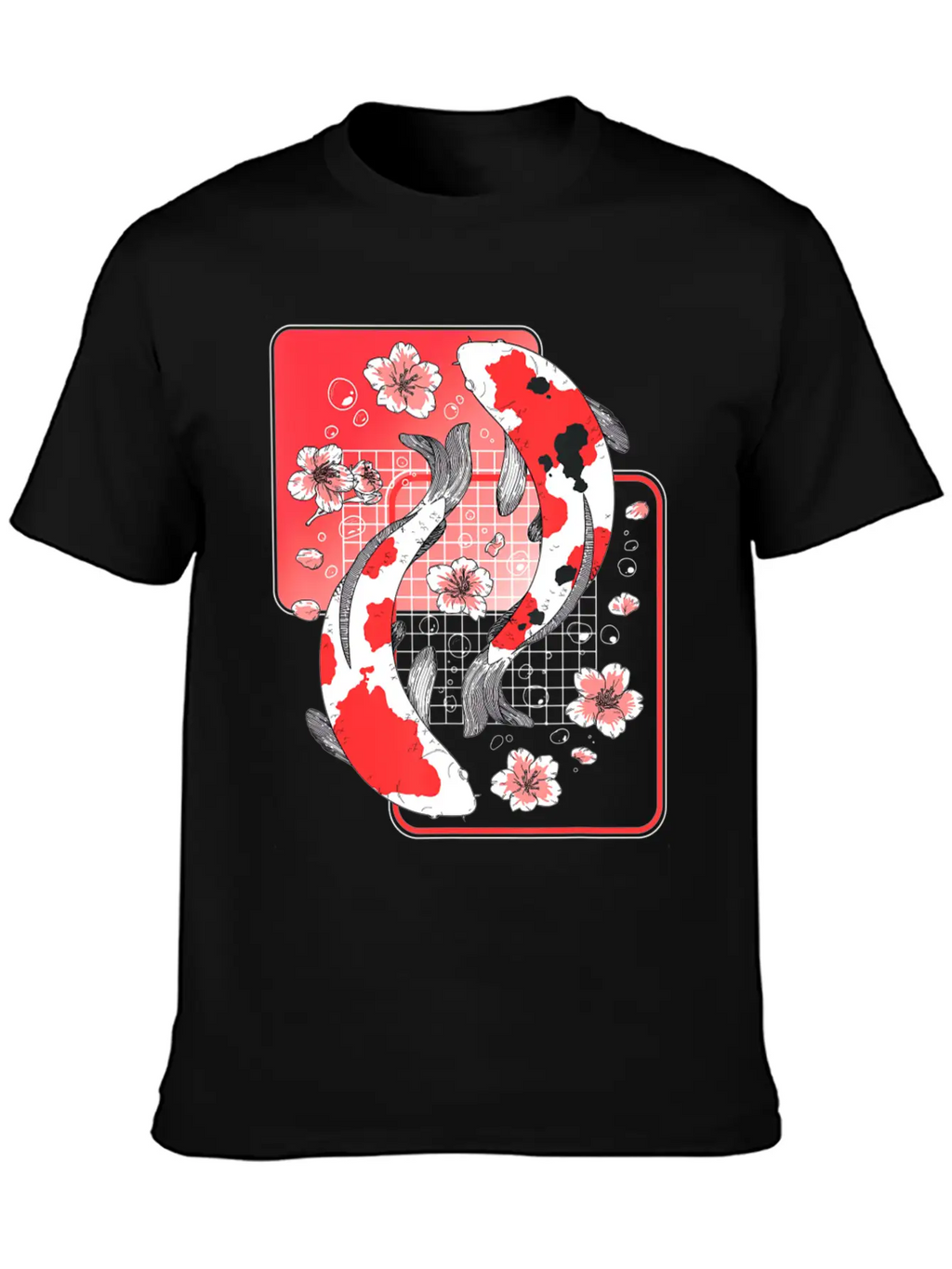 Japanese Koi Carp Fish Aesthetic Cherry Blossom Ni Unisex Casual T-Shirt – Clean Design For Daily Comfort