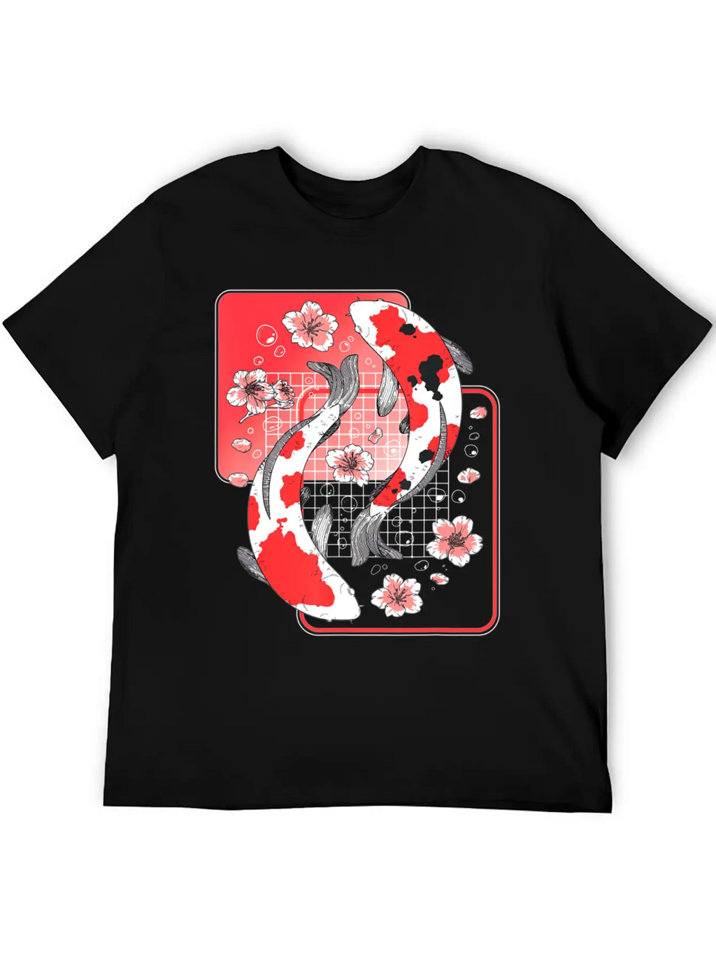 Japanese Koi Carp Fish Aesthetic Cherry Blossom Ni Unisex Casual T-Shirt – Clean Design For Daily Comfort