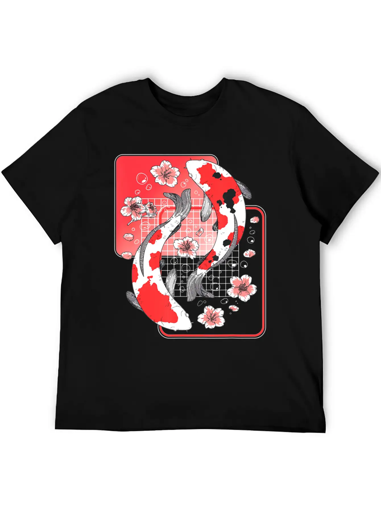 Japanese Koi Carp Fish Aesthetic Cherry Blossom Ni Unisex Casual T-Shirt – Clean Design For Daily Comfort
