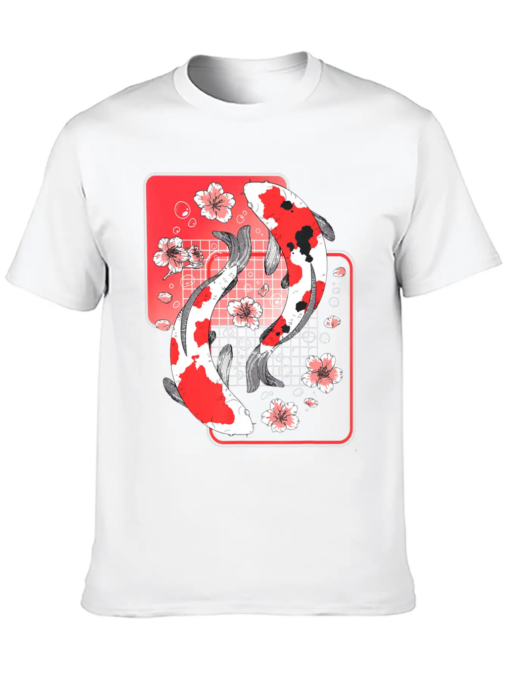Japanese Koi Carp Fish Aesthetic Cherry Blossom Ni Unisex Casual T-Shirt – Clean Design For Daily Comfort
