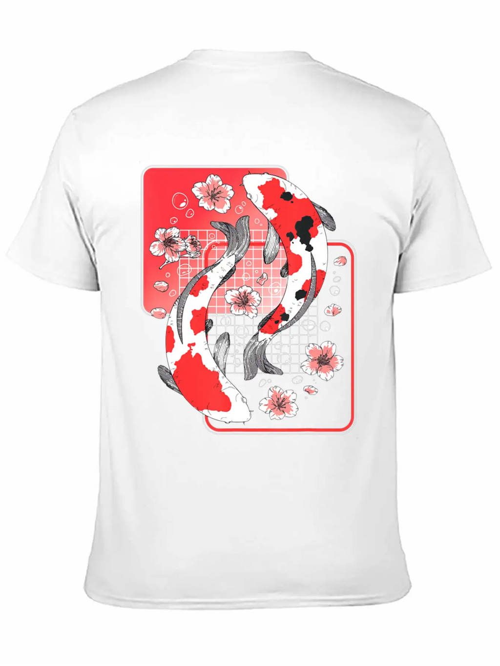 Japanese Koi Carp Fish Aesthetic Cherry Blossom Ni Unisex Casual T-Shirt – Clean Design For Daily Comfort