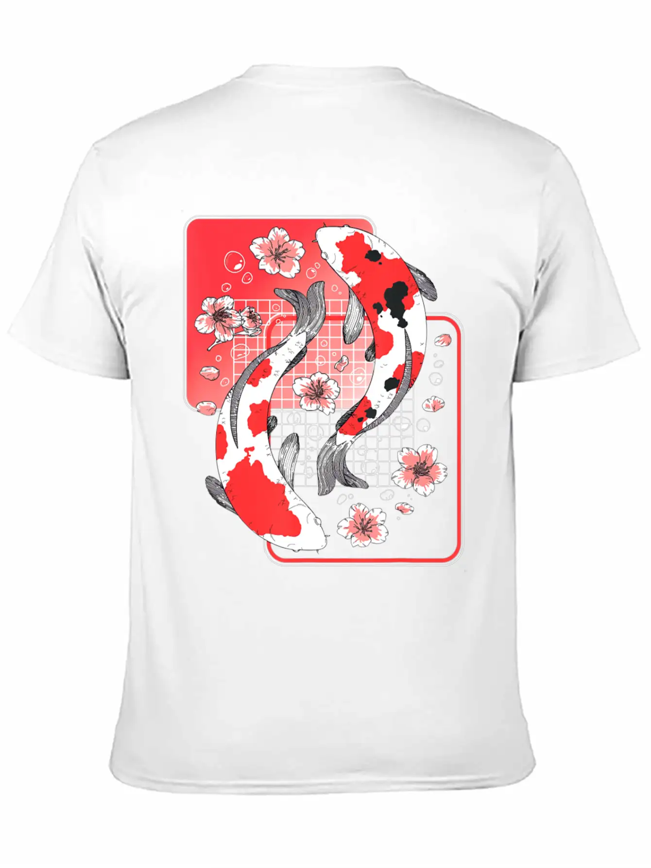 Japanese Koi Carp Fish Aesthetic Cherry Blossom Ni Unisex Casual T-Shirt – Clean Design For Daily Comfort