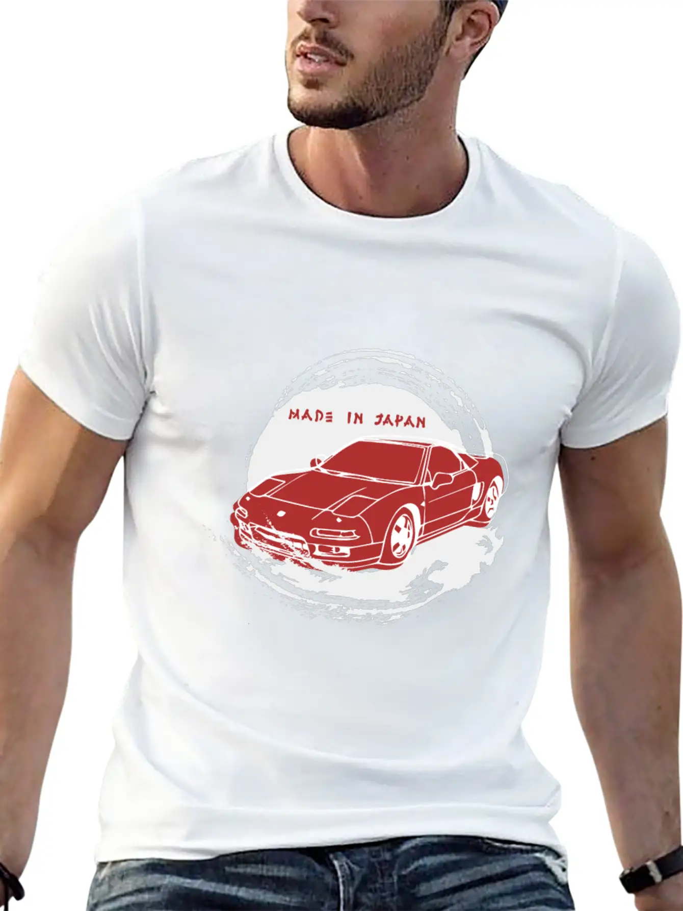 Japanese Sports Car - Made In Japan Stylish Everyday T-Shirt – Unisex Basic Cotton Tee