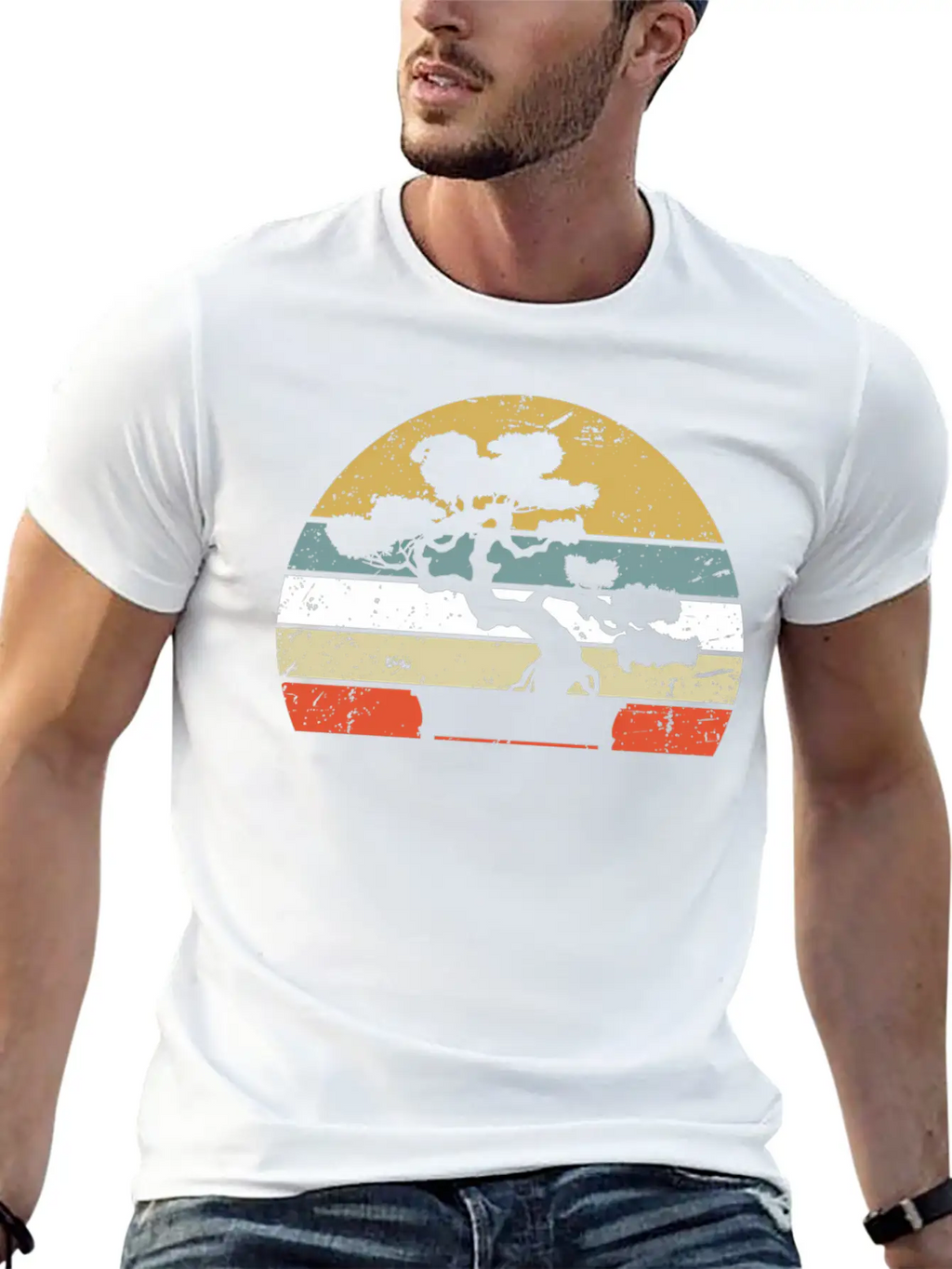 Japanese Sunset Zen Buddhist Bonsai Unisex Casual T-Shirt – Clean Design For Daily Comfort