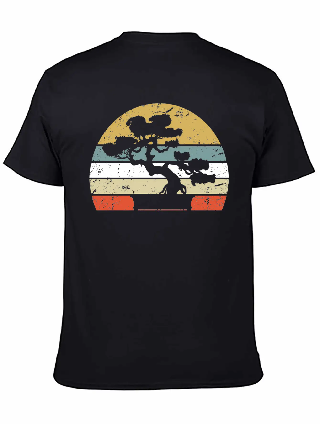 Japanese Sunset Zen Buddhist Bonsai Unisex Casual T-Shirt – Clean Design For Daily Comfort