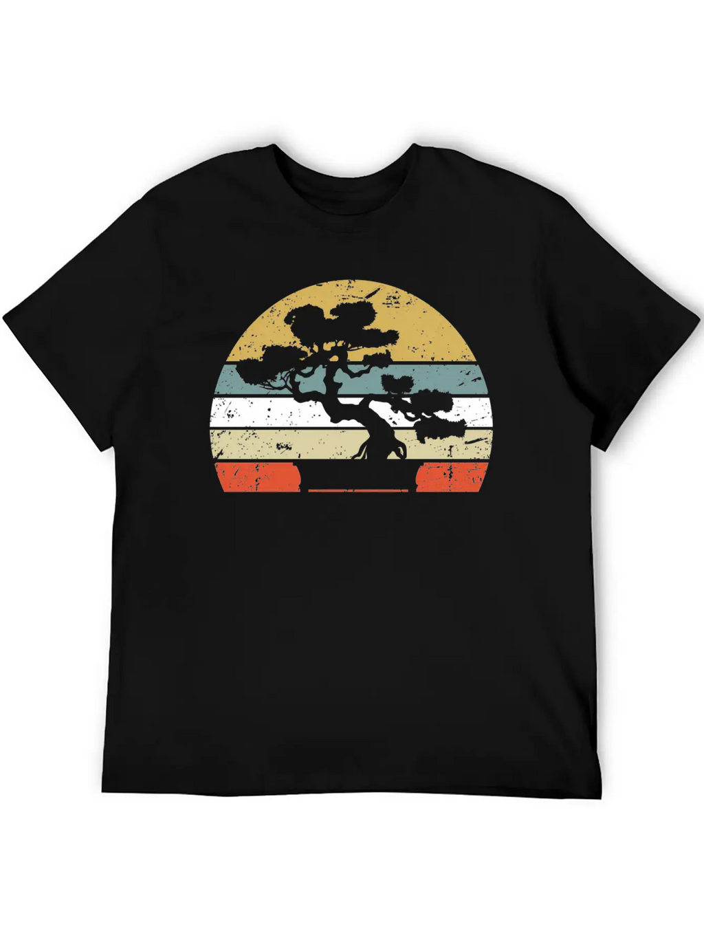 Japanese Sunset Zen Buddhist Bonsai Unisex Casual T-Shirt – Clean Design For Daily Comfort