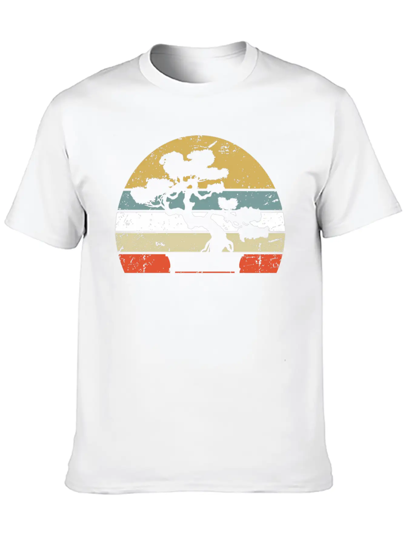 Japanese Sunset Zen Buddhist Bonsai Unisex Casual T-Shirt – Clean Design For Daily Comfort