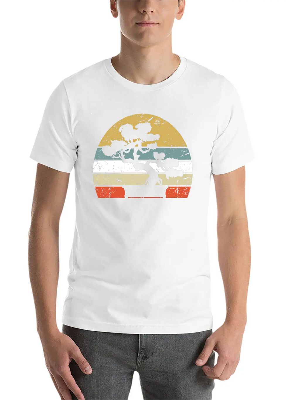 Japanese Sunset Zen Buddhist Bonsai Unisex Casual T-Shirt – Clean Design For Daily Comfort