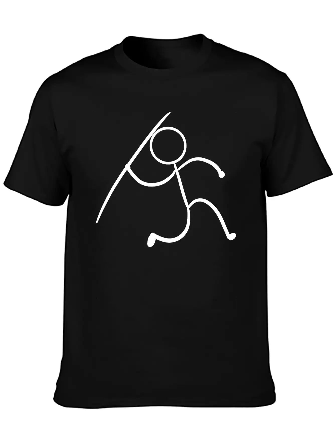 Javelin Stickman Player Or Athlete Gift Unisex Short Sleeve Soft Cotton T-Shirt – Casual Everyday Wear