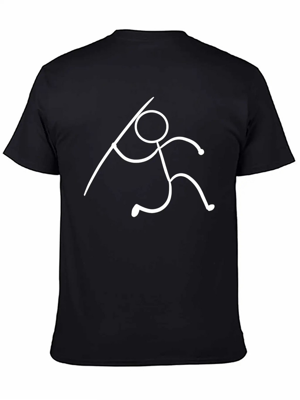 Javelin Stickman Player Or Athlete Gift Unisex Short Sleeve Soft Cotton T-Shirt – Casual Everyday Wear