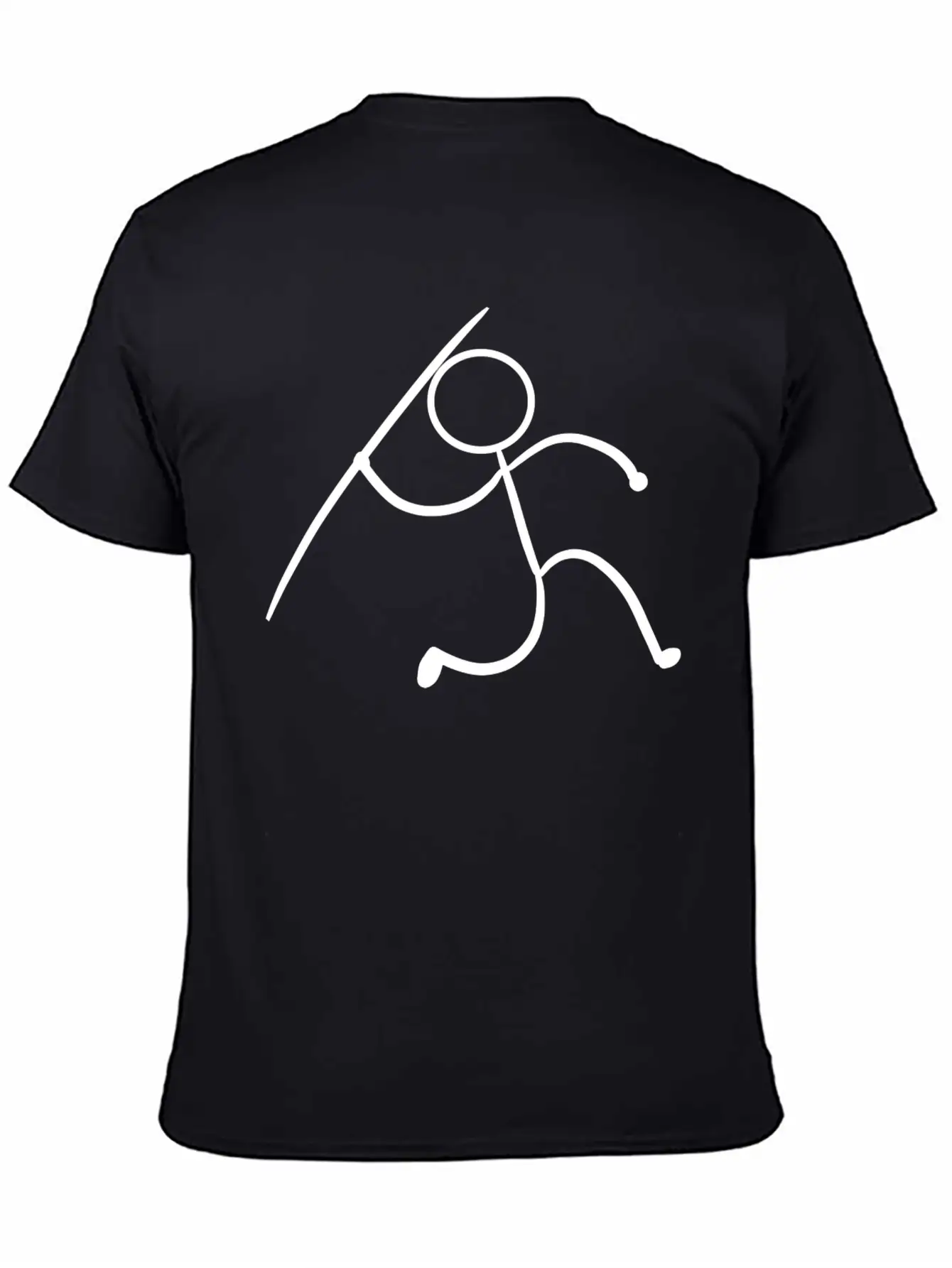 Javelin Stickman Player Or Athlete Gift Unisex Short Sleeve Soft Cotton T-Shirt – Casual Everyday Wear