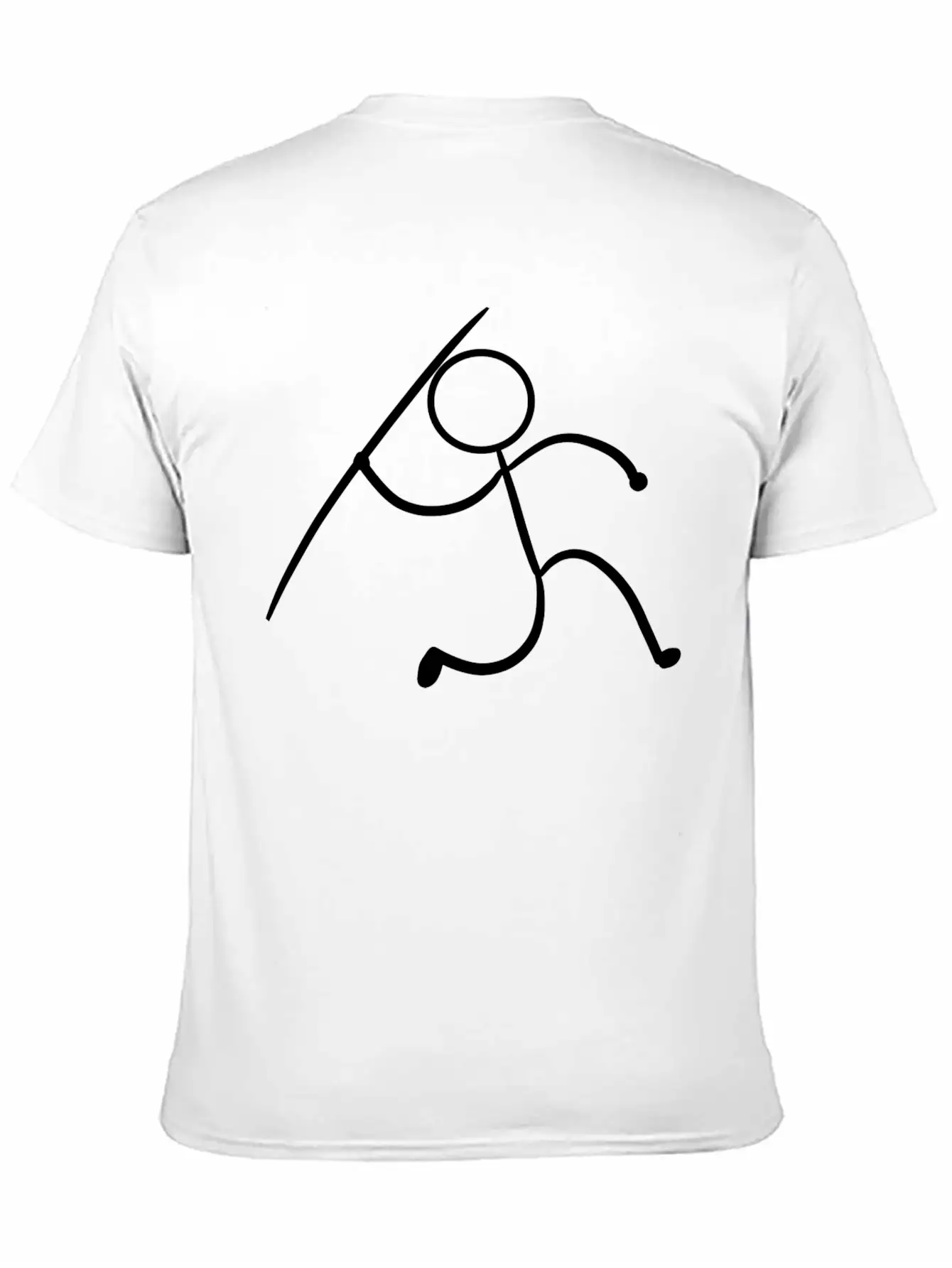Javelin Stickman Player Or Athlete Gift Unisex Short Sleeve Soft Cotton T-Shirt – Casual Everyday Wear