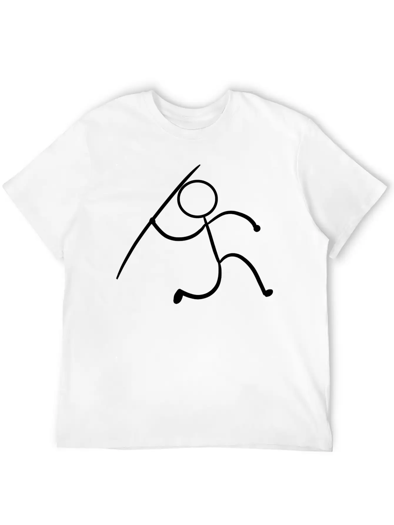 Javelin Stickman Player Or Athlete Gift Unisex Short Sleeve Soft Cotton T-Shirt – Casual Everyday Wear