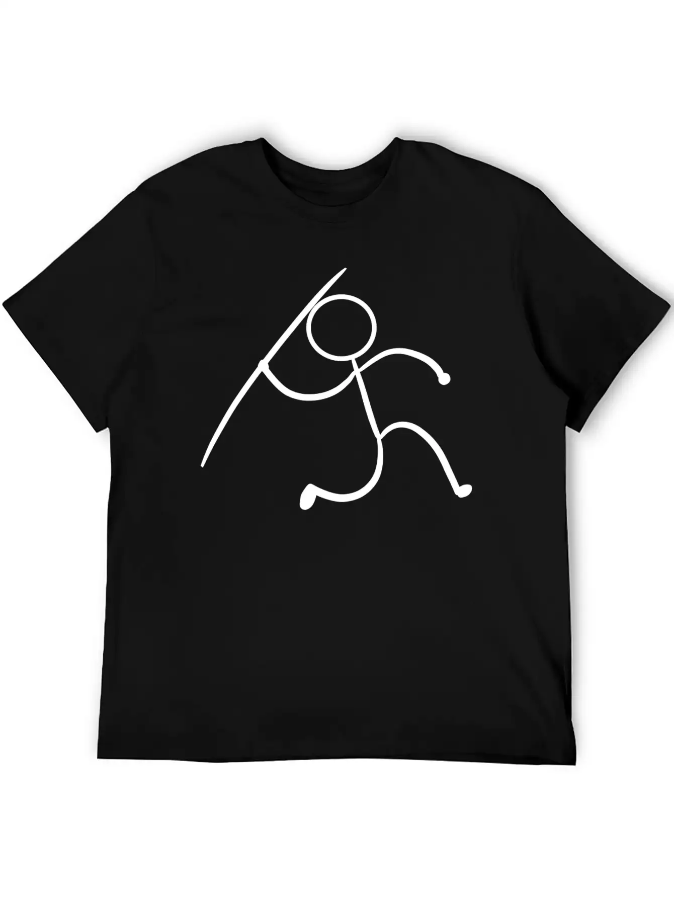Javelin Stickman Player Or Athlete Gift Unisex Short Sleeve Soft Cotton T-Shirt – Casual Everyday Wear