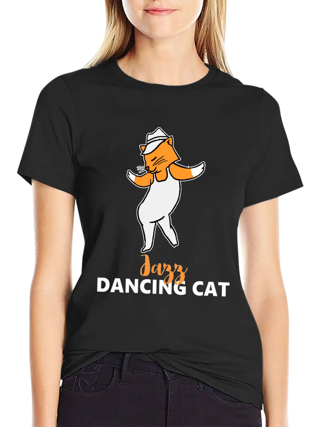 Jazz Dancing Cat Classic Fit Graphic Tee For Daily Comfort – Unisex Cotton Shirt