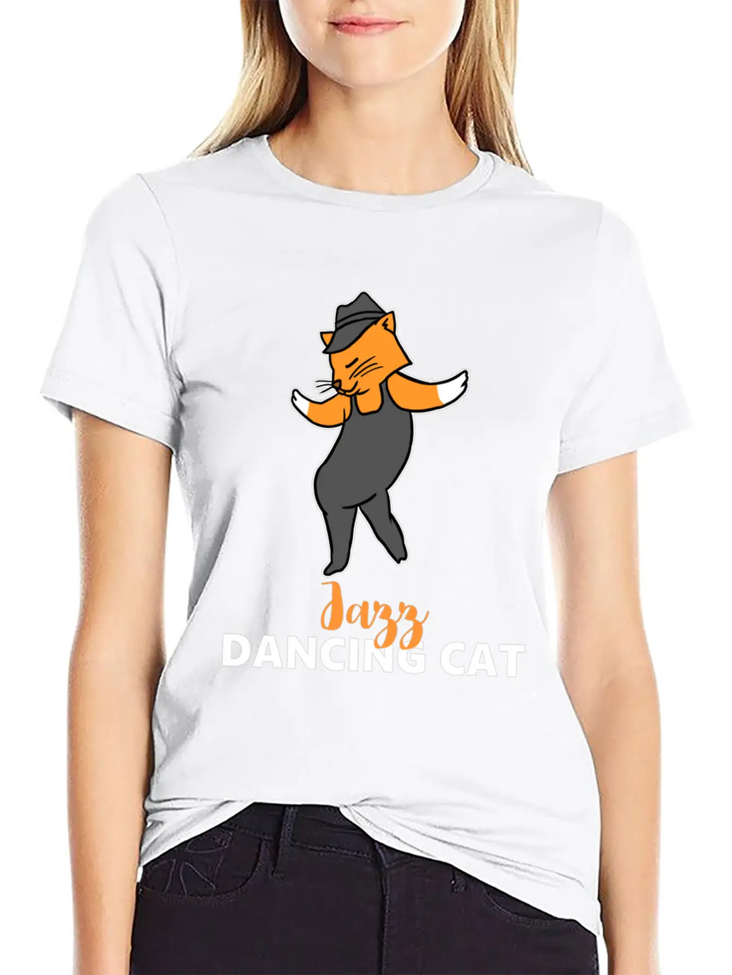 Jazz Dancing Cat Classic Fit Graphic Tee For Daily Comfort – Unisex Cotton Shirt