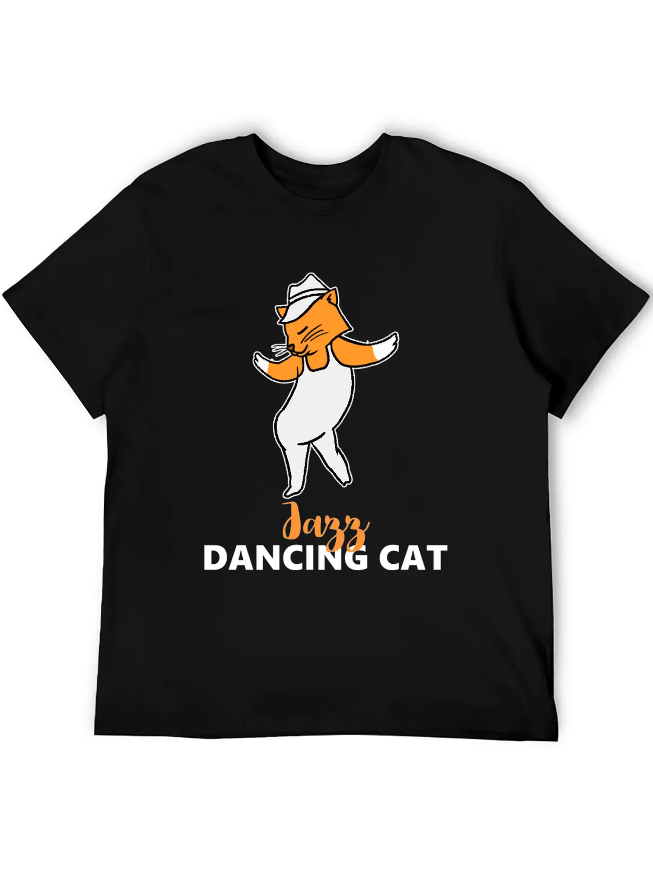 Jazz Dancing Cat Classic Fit Graphic Tee For Daily Comfort – Unisex Cotton Shirt