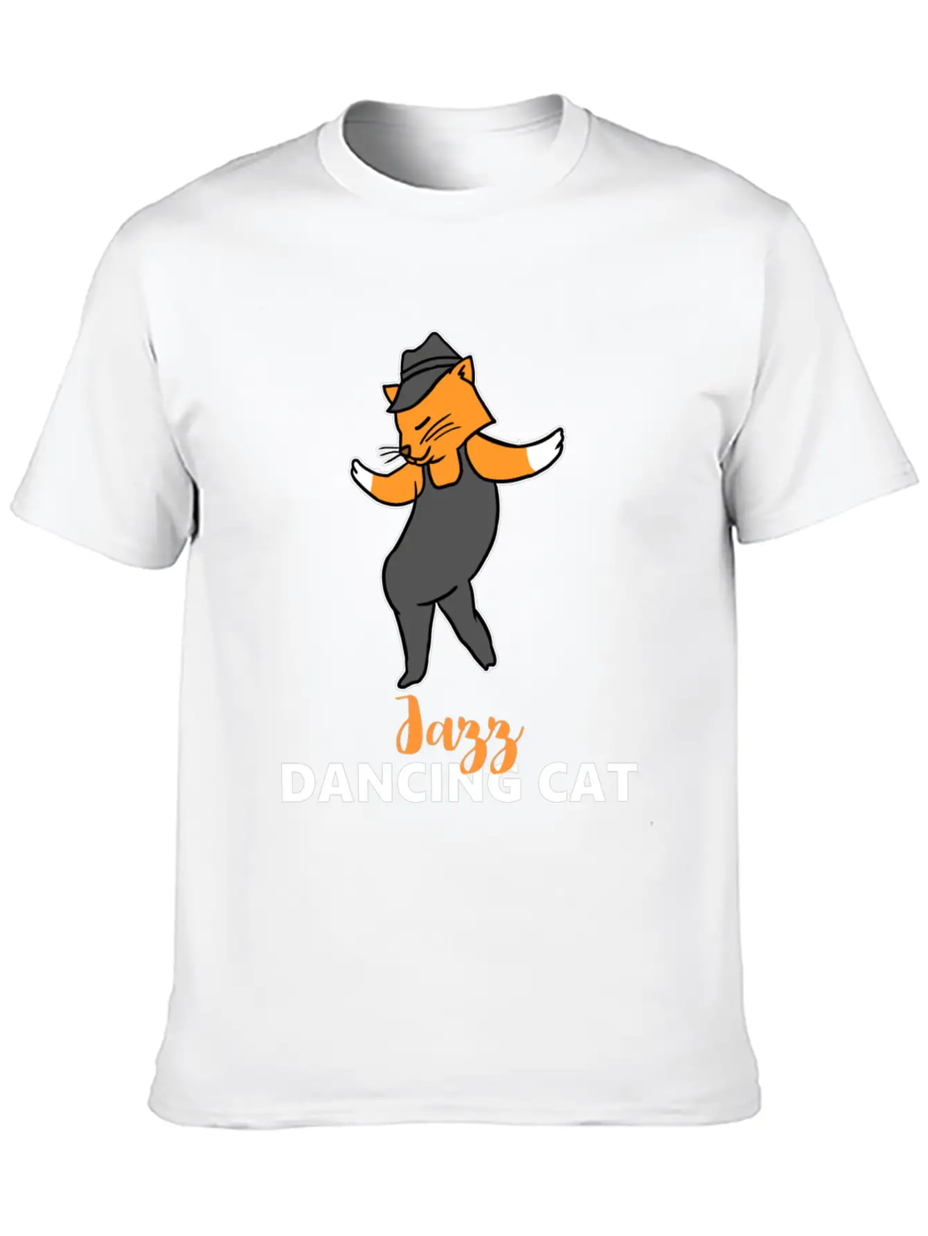 Jazz Dancing Cat Classic Fit Graphic Tee For Daily Comfort – Unisex Cotton Shirt